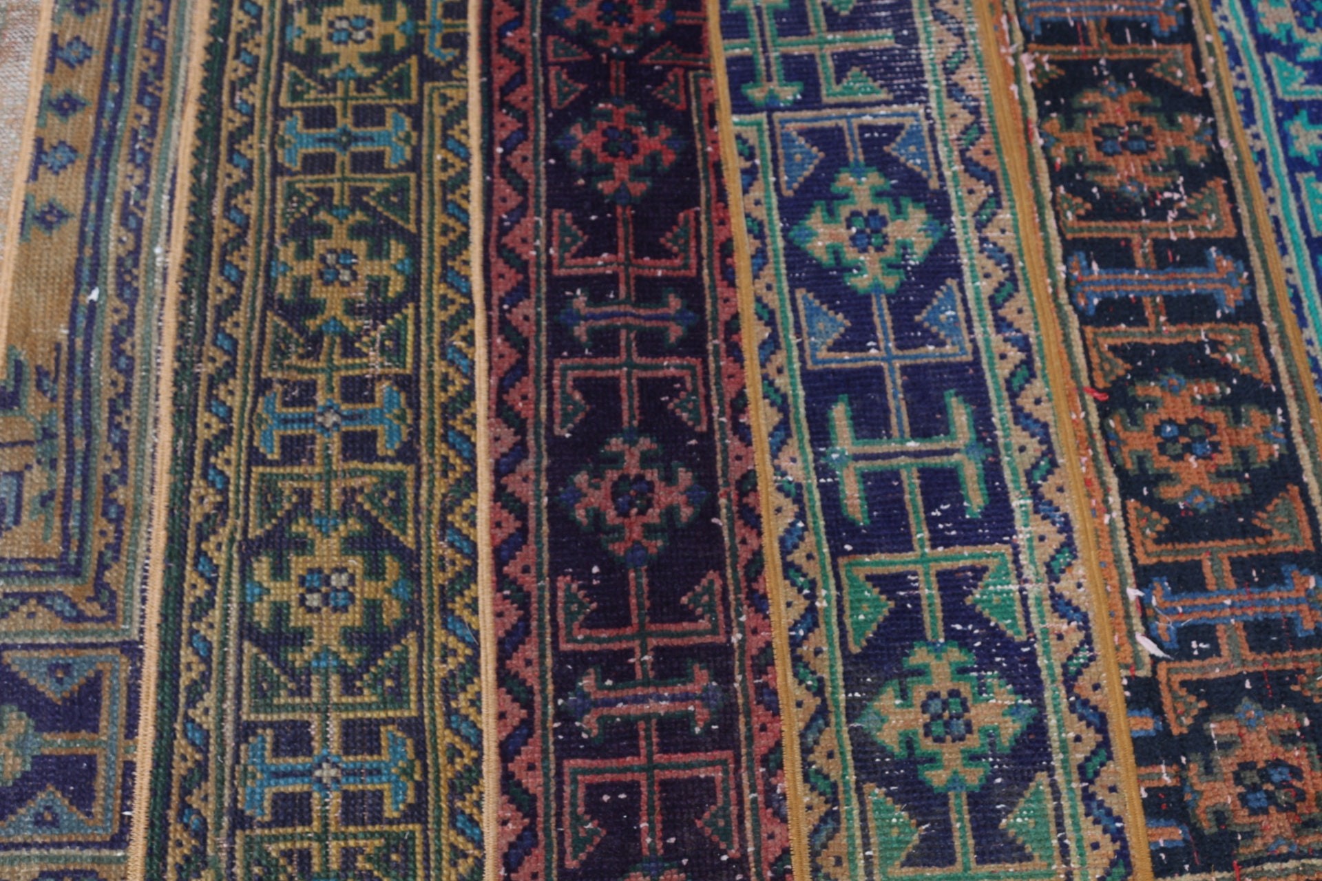 Türk Halısı, Vintage Halılar, Yatak Odası Halısı, 3x4.9 ft Küçük Halı, Oryantal Halı, Fas Halıları, Yatak Odası Halıları, Giriş Halısı, Yeşil Oryantal Halılar