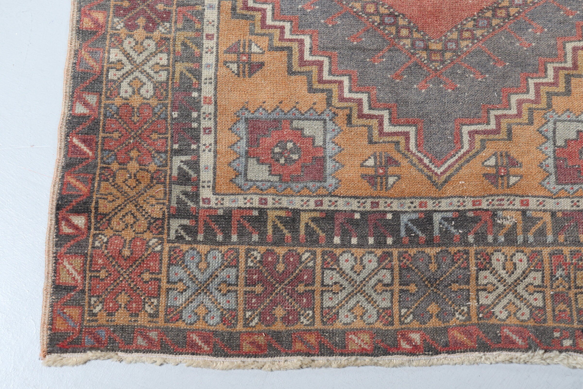 Red Oushak Rug, Oushak Rug, Kitchen Rugs, Vintage Rug, Rugs for Nursery, Turkish Rug, Moroccan Rugs, Entry Rug, 3.7x6.2 ft Accent Rugs