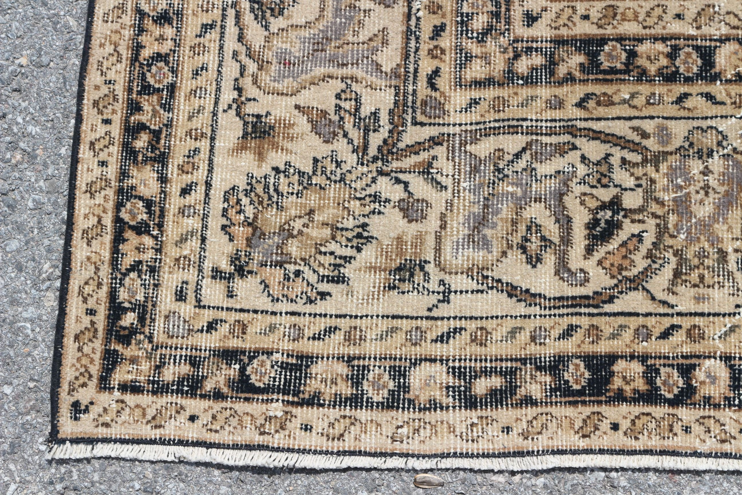 Beige Oushak Rug, Home Decor Rugs, 7.8x11.3 ft Oversize Rug, Oushak Rugs, Vintage Rug, Salon Rug, Saloon Rugs, Decorative Rug, Turkish Rugs