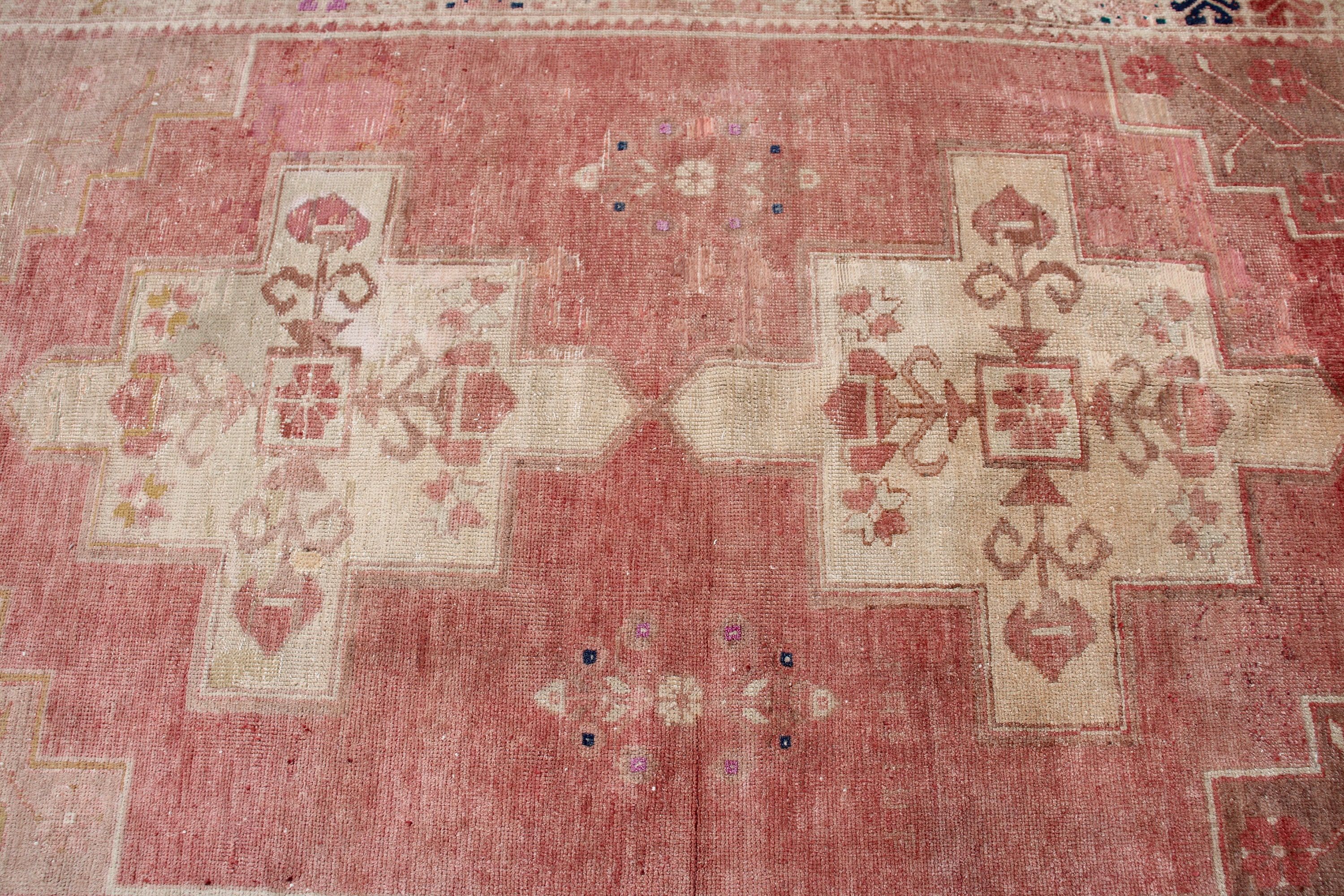 Artistic Rugs, Turkish Rug, Antique Rugs, Kitchen Rugs, 4.9x7.8 ft Area Rugs, Cool Rugs, Vintage Rugs, Living Room Rugs, Red Geometric Rugs