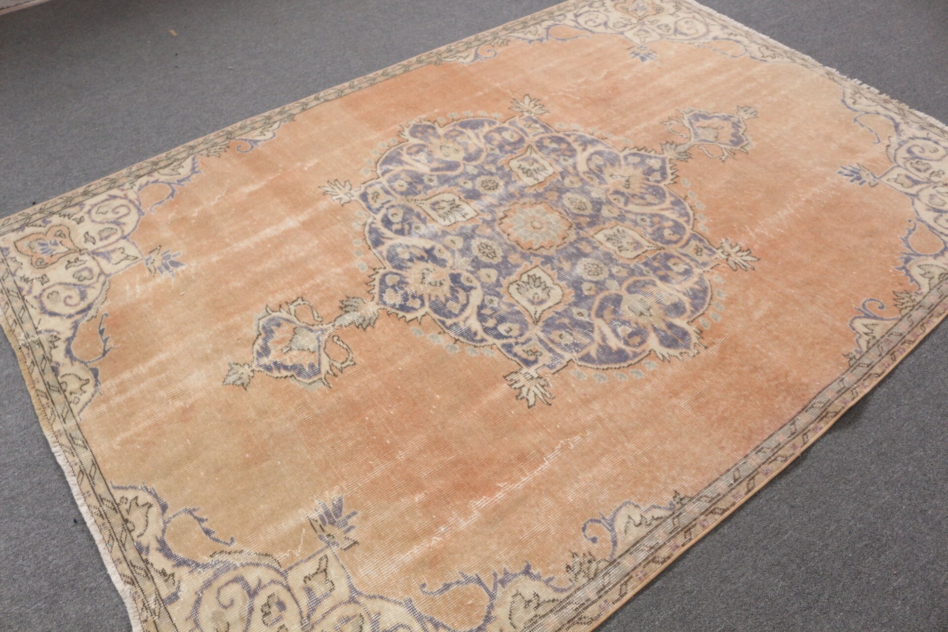 5.7x8.1 ft Büyük Halı, Vintage Halı, Yemek Odası Halısı, Türk Halıları, Eski Halı, Kahverengi Mutfak Halıları, Oturma Odası Halısı, Mutfak Halısı