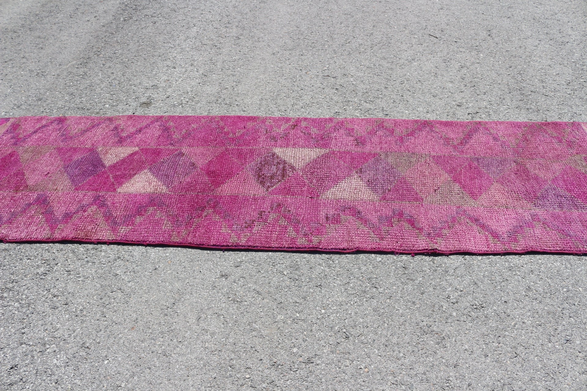 Koşucu Halıları, Yatak Odası Halısı, Pembe Yatak Odası Halıları, Vintage Halı, Türk Halısı, Fas Halısı, Boho Halısı, Koridor Halısı, 2.8x10.5 ft Runner Halısı