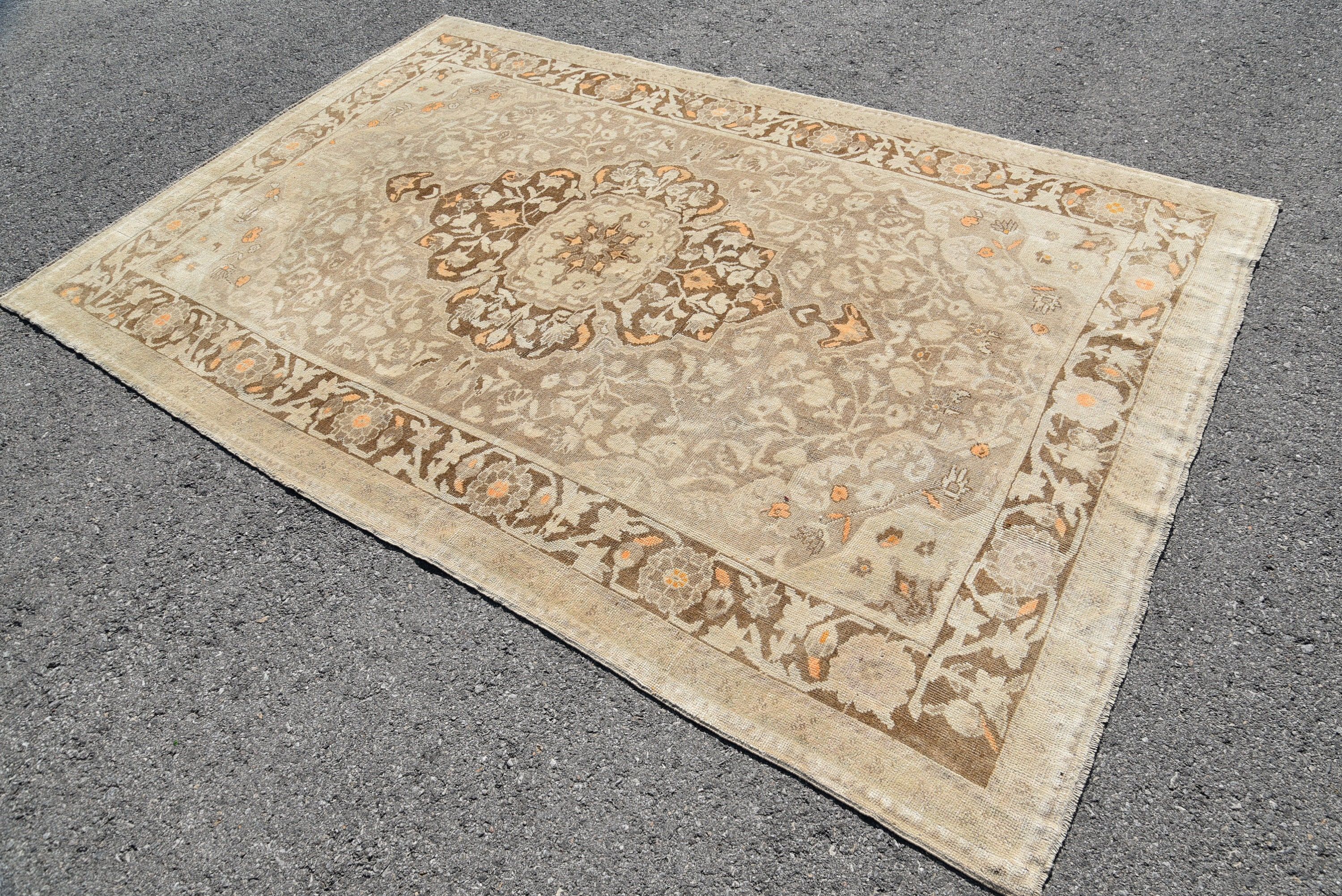 Living Room Rugs, Floor Rugs, Home Decor Rug, Dining Room Rug, 5.6x8.6 ft Large Rug, Rugs for Dining Room, Vintage Rugs, Turkish Rug