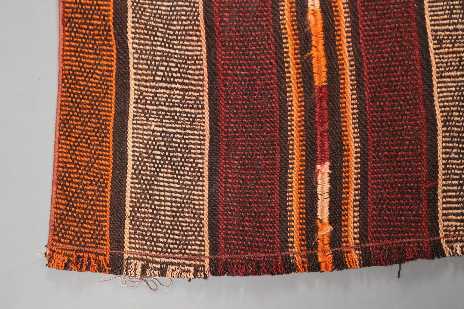 Nostaljik Kilim, Koridor Kilim, Yolluk Kilim, Koridor Kilim, Mutfak Kilim, 82x275 cm Yolluk Kilim, Uşak Kilim, Kırmızı Uşak Kilim