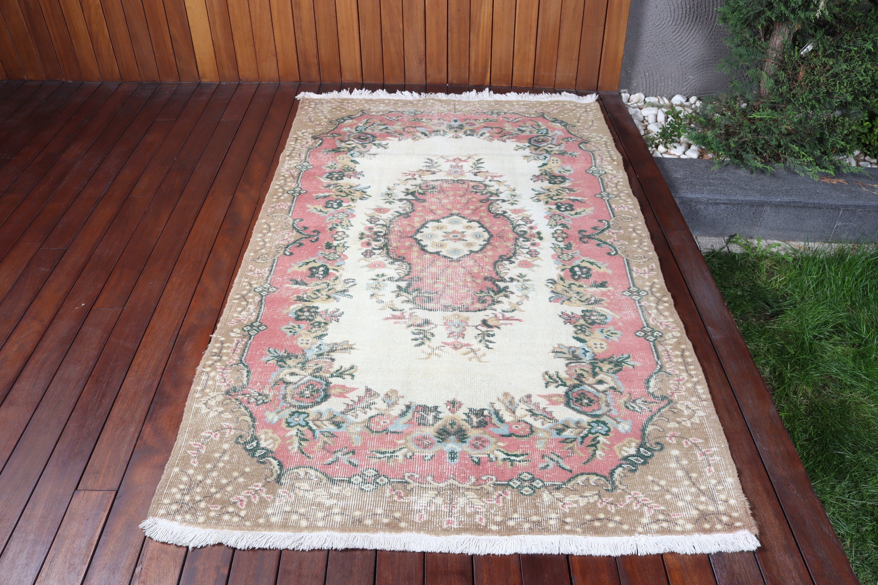 Vintage Halılar, Yatak Odası Halıları, İç Mekan Halıları, Boho Halıları, Türk Halıları, Aztek Halıları, Antika Halılar, 4.1x6.8 ft Alan Halısı, Bej Mutfak Halıları