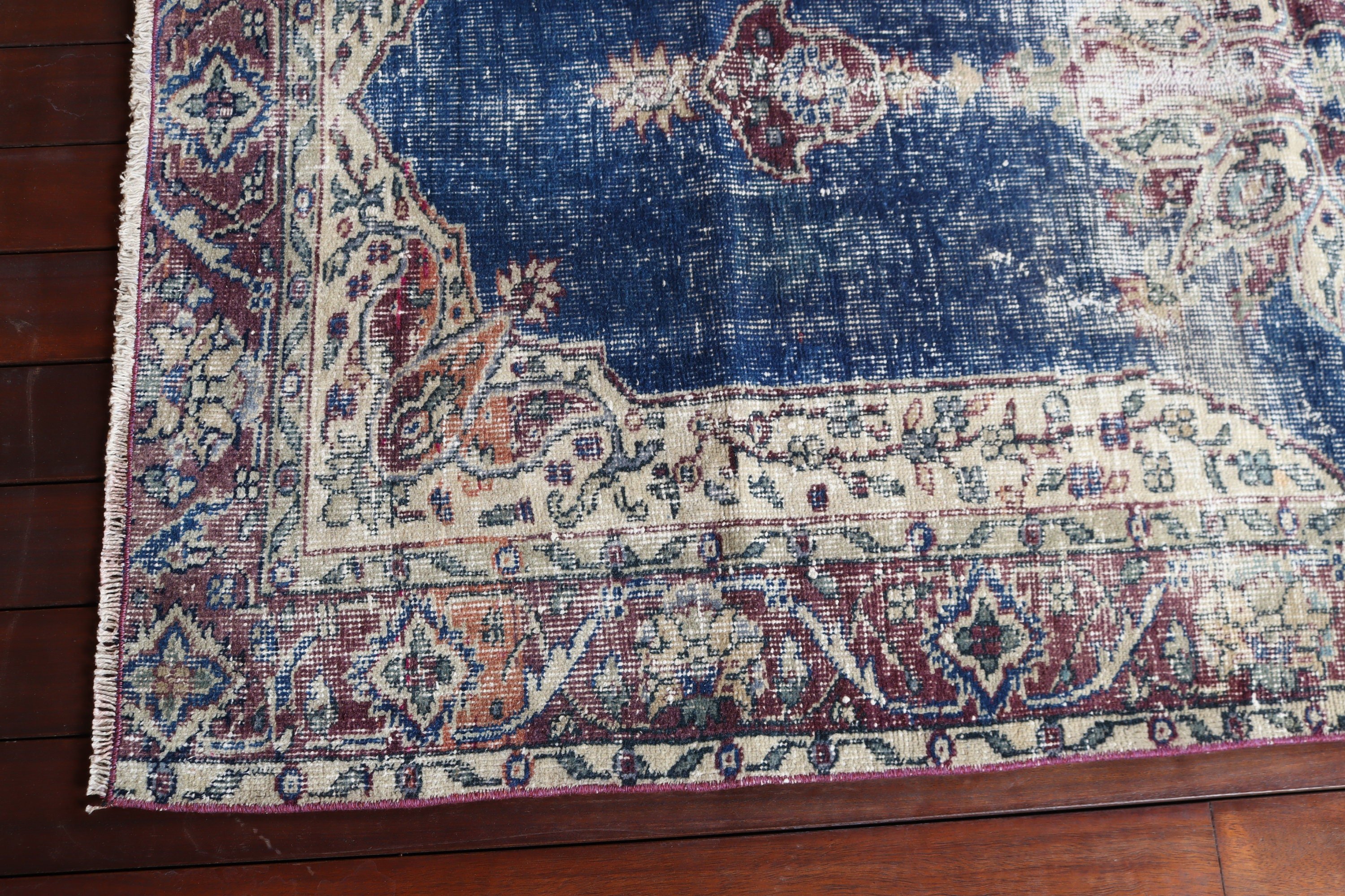 Türk Halısı, Mavi Havalı Halılar, Vurgulu Halılar, Geometrik Halı, 3,7x6,2 ft Vurgulu Halılar, Boho Vurgulu Halılar, Tribal Halı, Yatak Odası Halısı, Vintage Halı