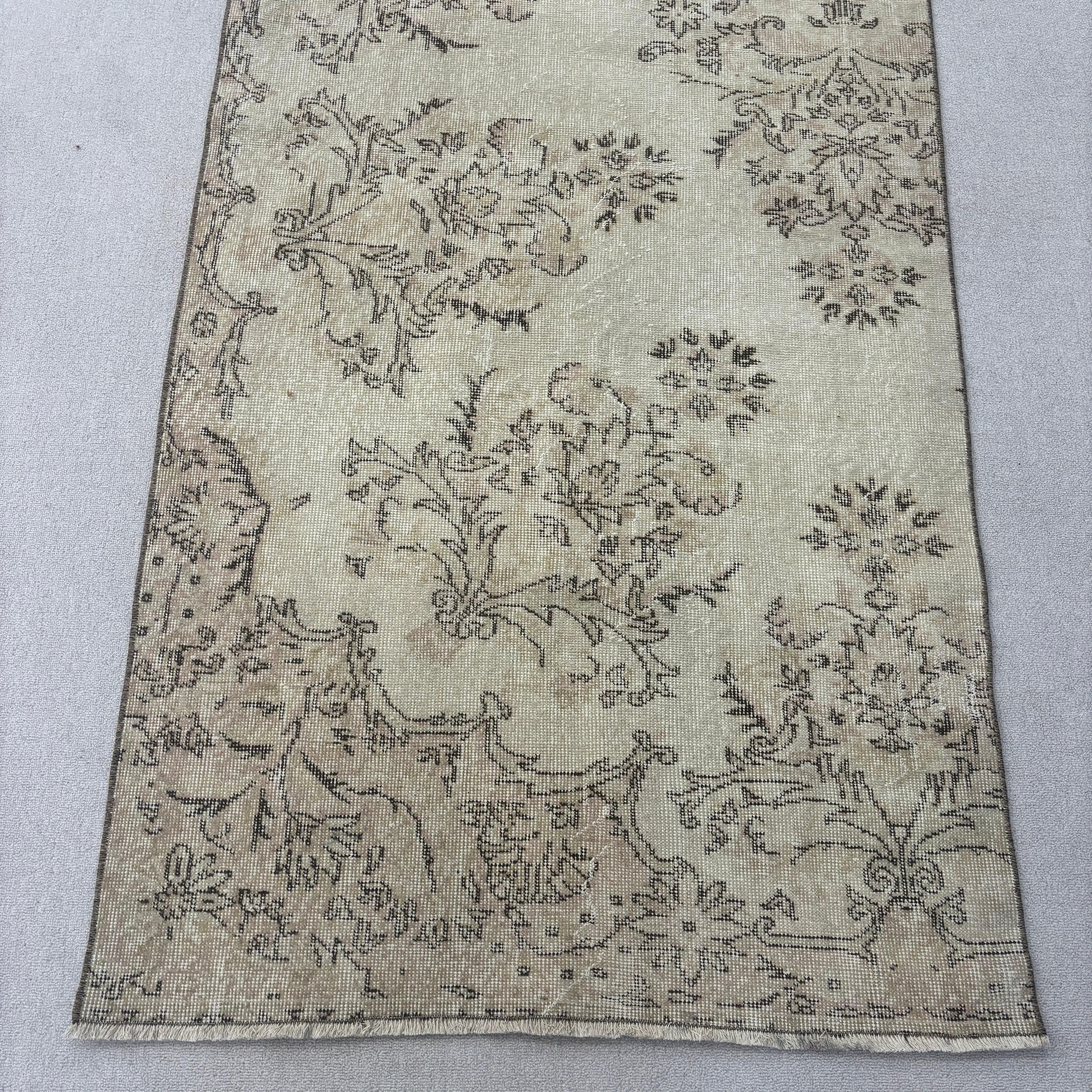 Boho Halı Yolluk Halıları, Türk Halısı, Vintage Halılar, 3.6x11.1 ft Koşucu Halıları, Siyah Mutfak Halısı, Mutfak Halıları, Ev Dekorasyonu Halısı