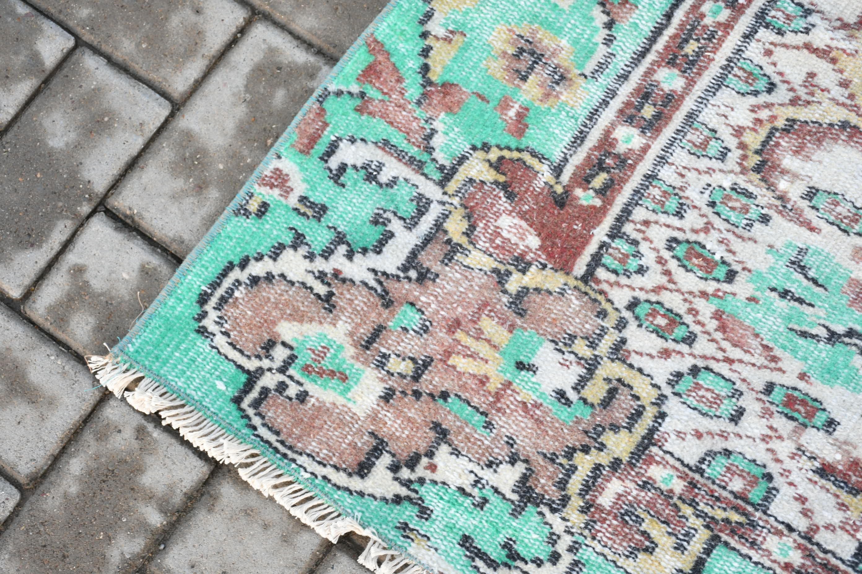 Floor Rug, Rugs for Bedroom, Designer Rug, Turkish Rug, Oushak Rug, Vintage Rug, Green Bedroom Rug, Living Room Rug, 5.1x8.3 ft Large Rug