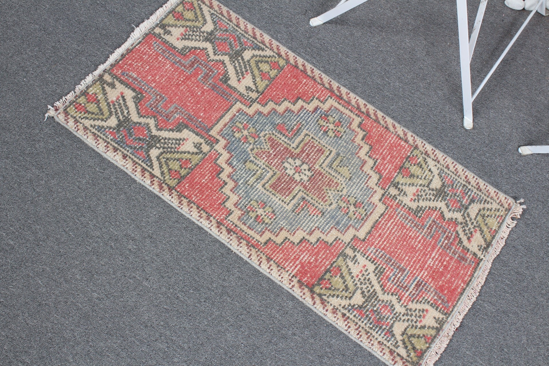 Turkish Rug, Antique Rug, 1.6x3 ft Small Rug, Bedroom Rug, Kitchen Rug, Vintage Rugs, Rugs for Kitchen, Bathroom Rugs, Red Bedroom Rug