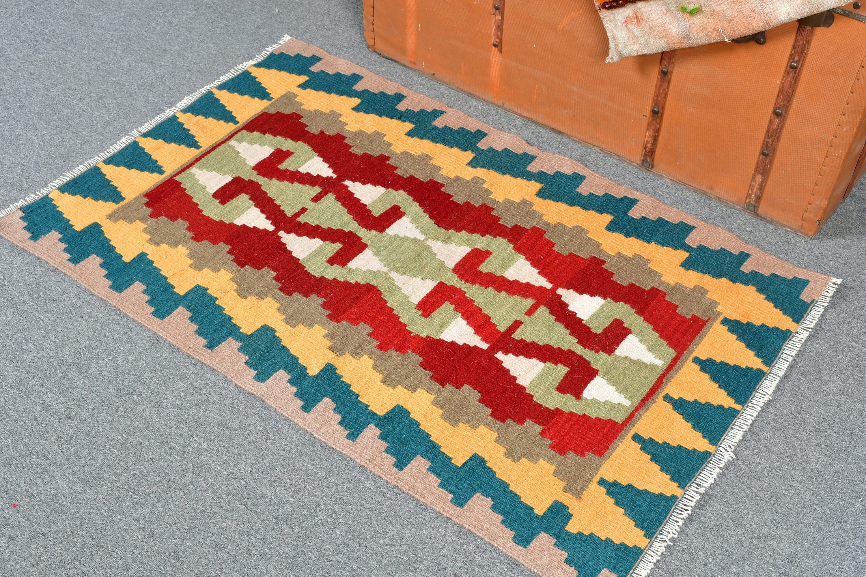 Giriş Halıları, Vintage Halı, Mutfak Halıları, Çocuk Halısı, Kilim, 2,5x3,9 ft Küçük Halılar, Yatak Odası Halısı, Gökkuşağı Soğuk Halı, Türk Halısı, Yün Halı