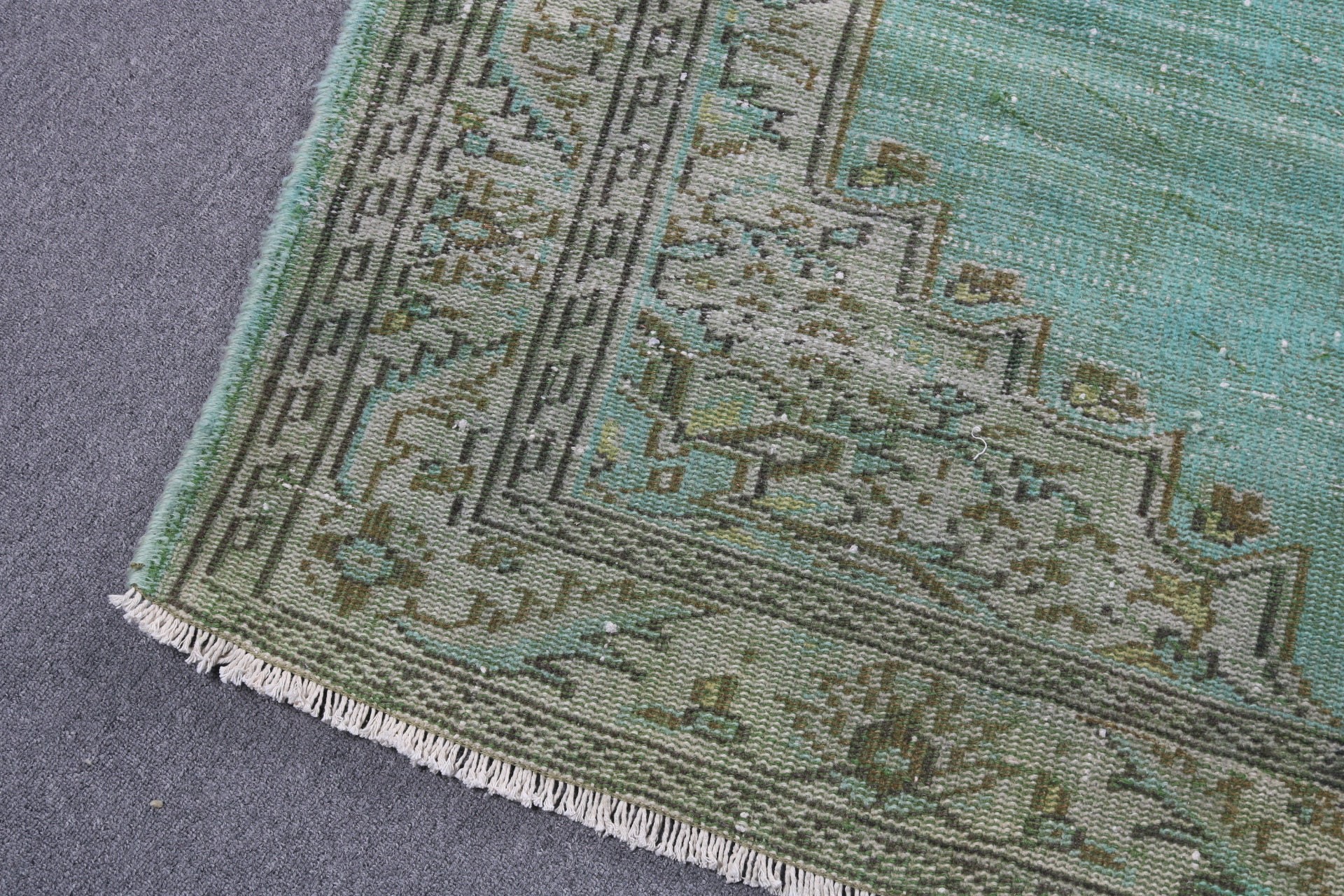 Outdoor Rugs, Boho Rugs, Turkish Rug, Green Boho Rug, Salon Rug, Large Oushak Rugs, Vintage Rugs, 5.5x8.7 ft Large Rugs