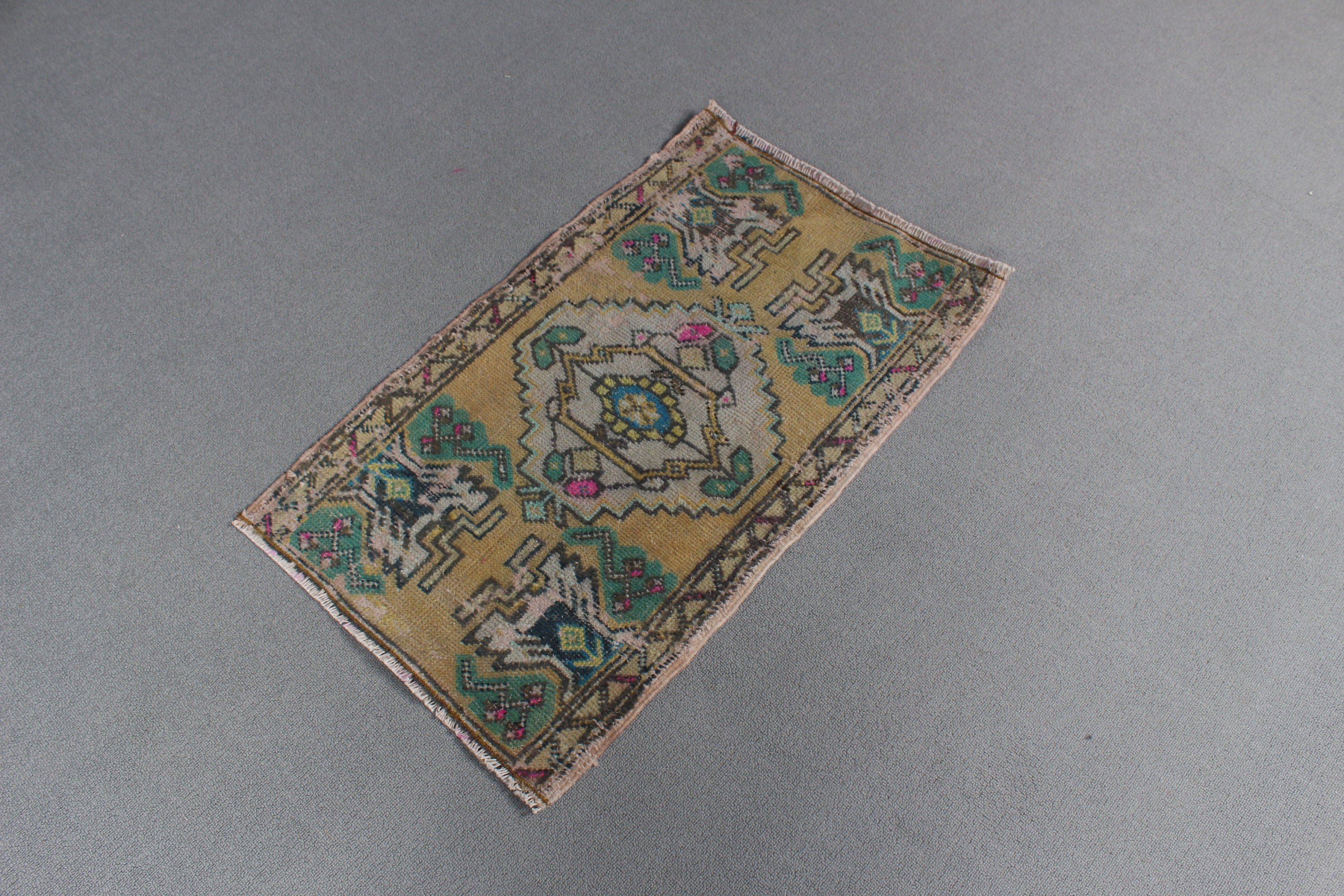 Nursery Rug, Turkish Rugs, Bedroom Rugs, 1.6x2.7 ft Small Rug, Door Mat Rugs, Vintage Rugs, Bronze Anatolian Rugs, Floor Rug, Kitchen Rug