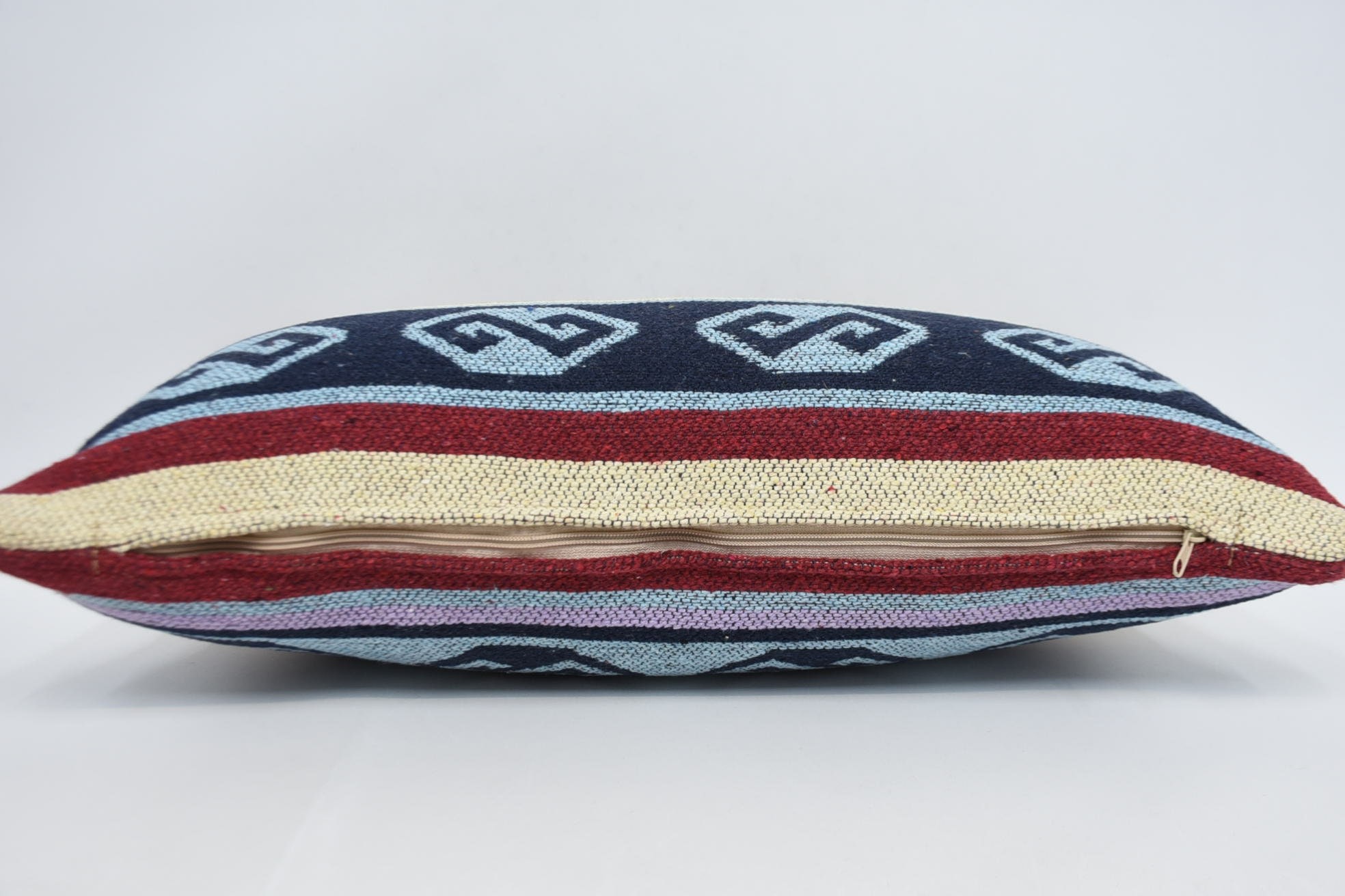 Pet Pillow Sham, Tribal Pillow Case, 12"x24" Beige Pillow Sham, Gift Pillow, Kilim Cushion Sham, Antique Pillows