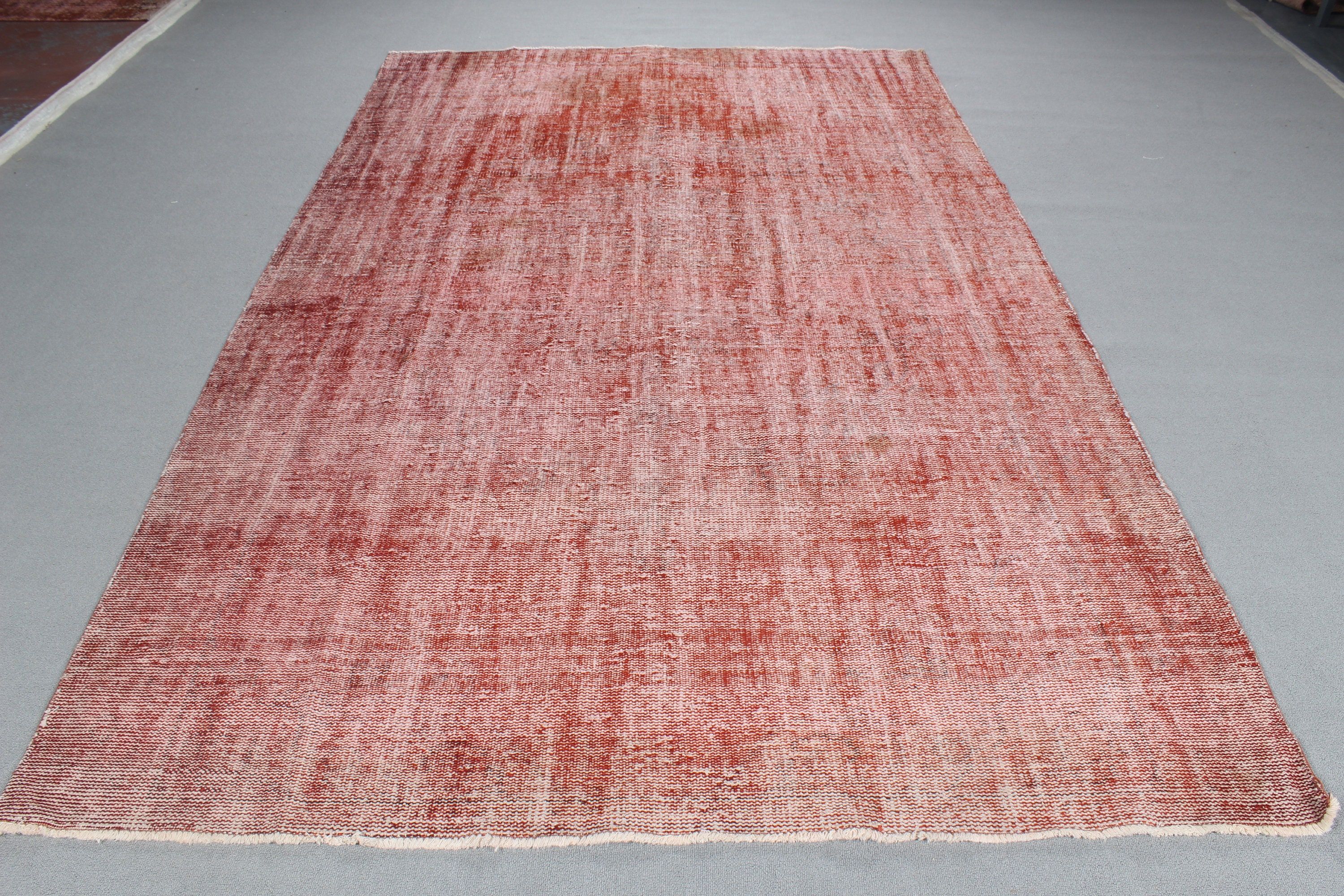 Büyük Oushak Halısı, Vintage Halılar, 5.8x9.6 ft Büyük Halı, Pembe Modern Halılar, Büyük Boho Halısı, Türk Halıları, Kabile Halıları, Modern Halı, Lüks Halı