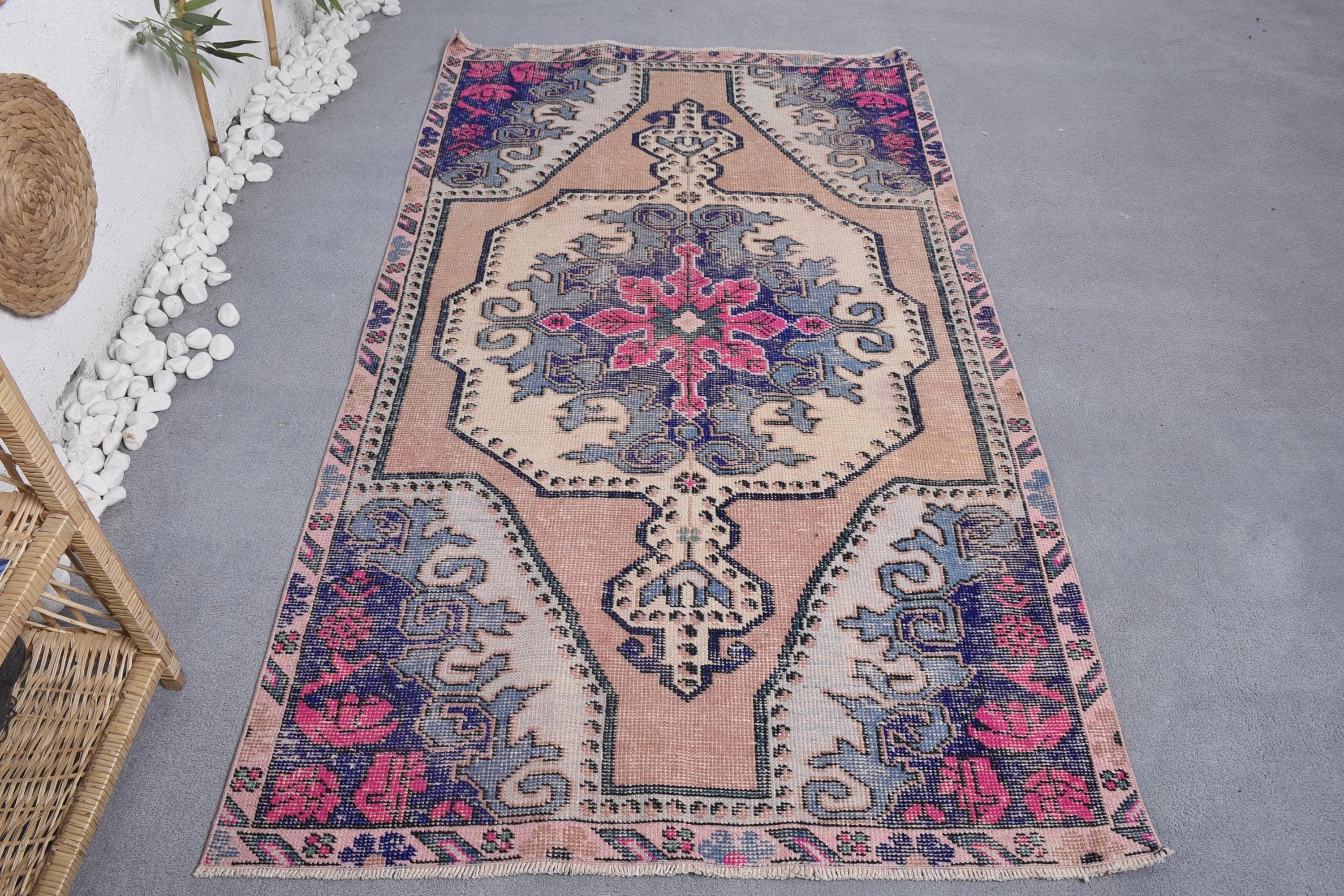 Türkiye Halıları, Boho Bölge Halısı, Modern Halılar, Türk Halısı, Vintage Halı, 3,9x6,8 ft Alan Halıları, Mutfak Halısı, Turuncu Lüks Halılar