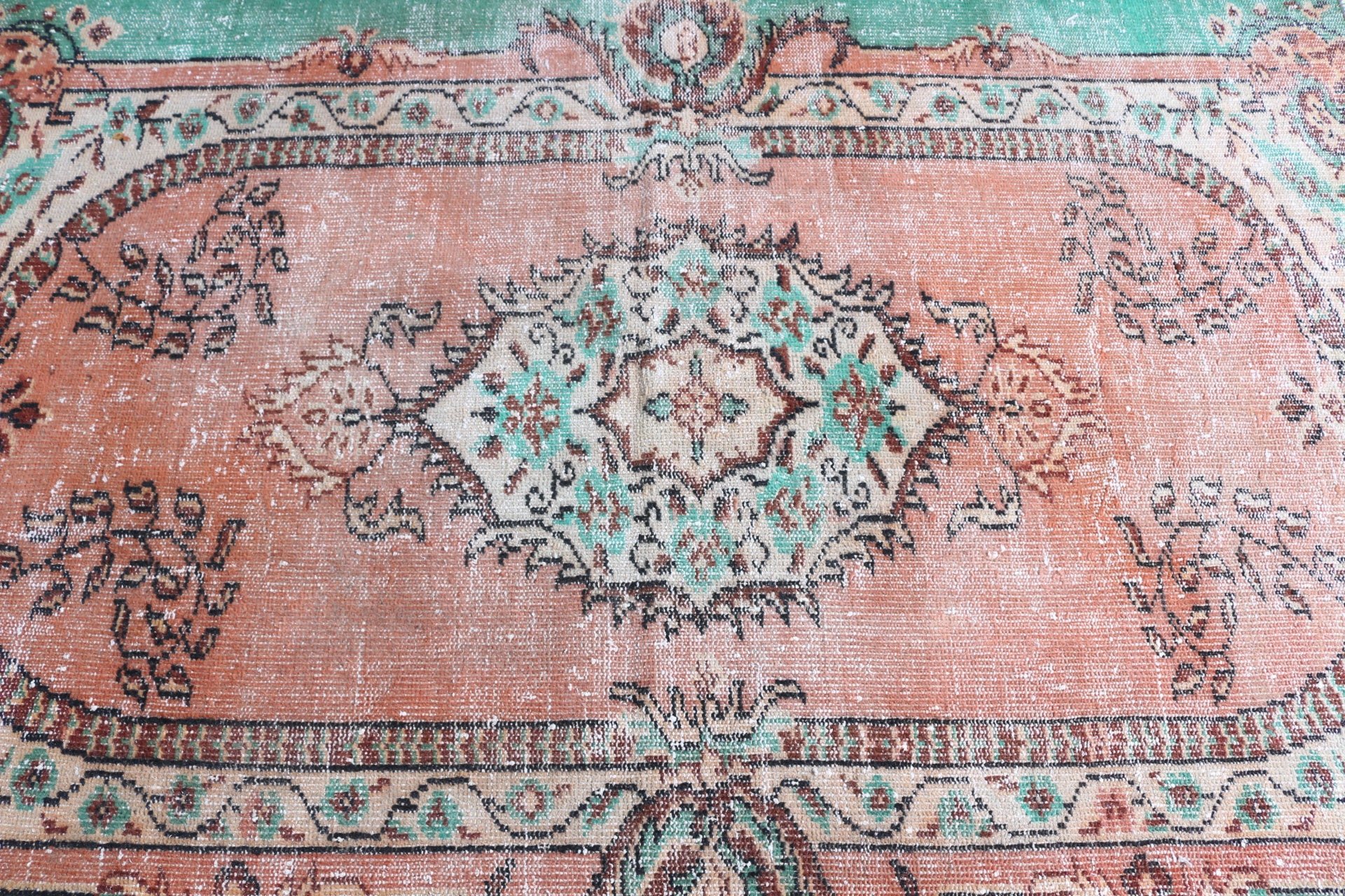 Türk Halısı, 4.6x6.8 ft Alan Kilimi, Vintage Halı, Yatak Odası Halısı, Yatak Odası Halıları, Ev Dekor Halıları, Yer Halısı, Kırmızı Oryantal Halı, İç Mekan Halısı