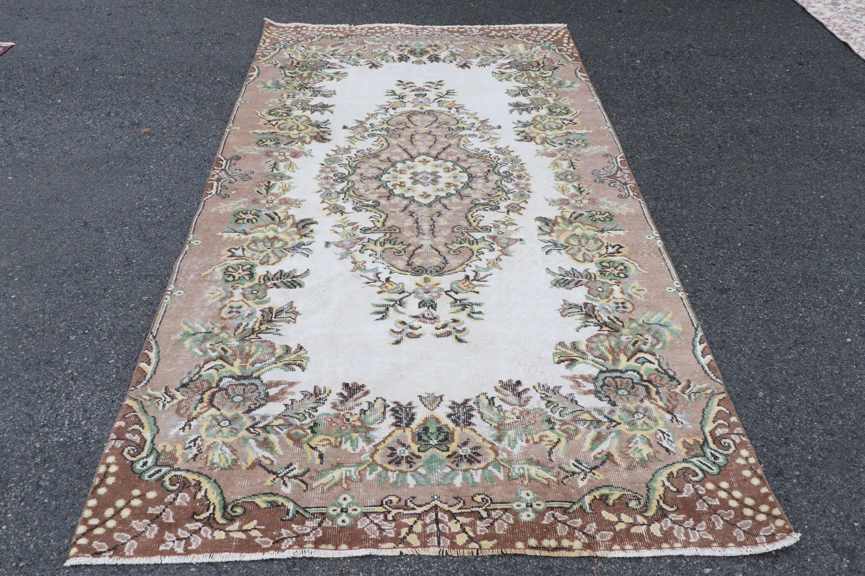 Yemek odası Halı, Yemek odası Halı, Oturma odası Halı, Uşak Halı, 155x284 cm Salon Halı, Türk Halı, Kahverengi Renkli Halı, Salon Halı