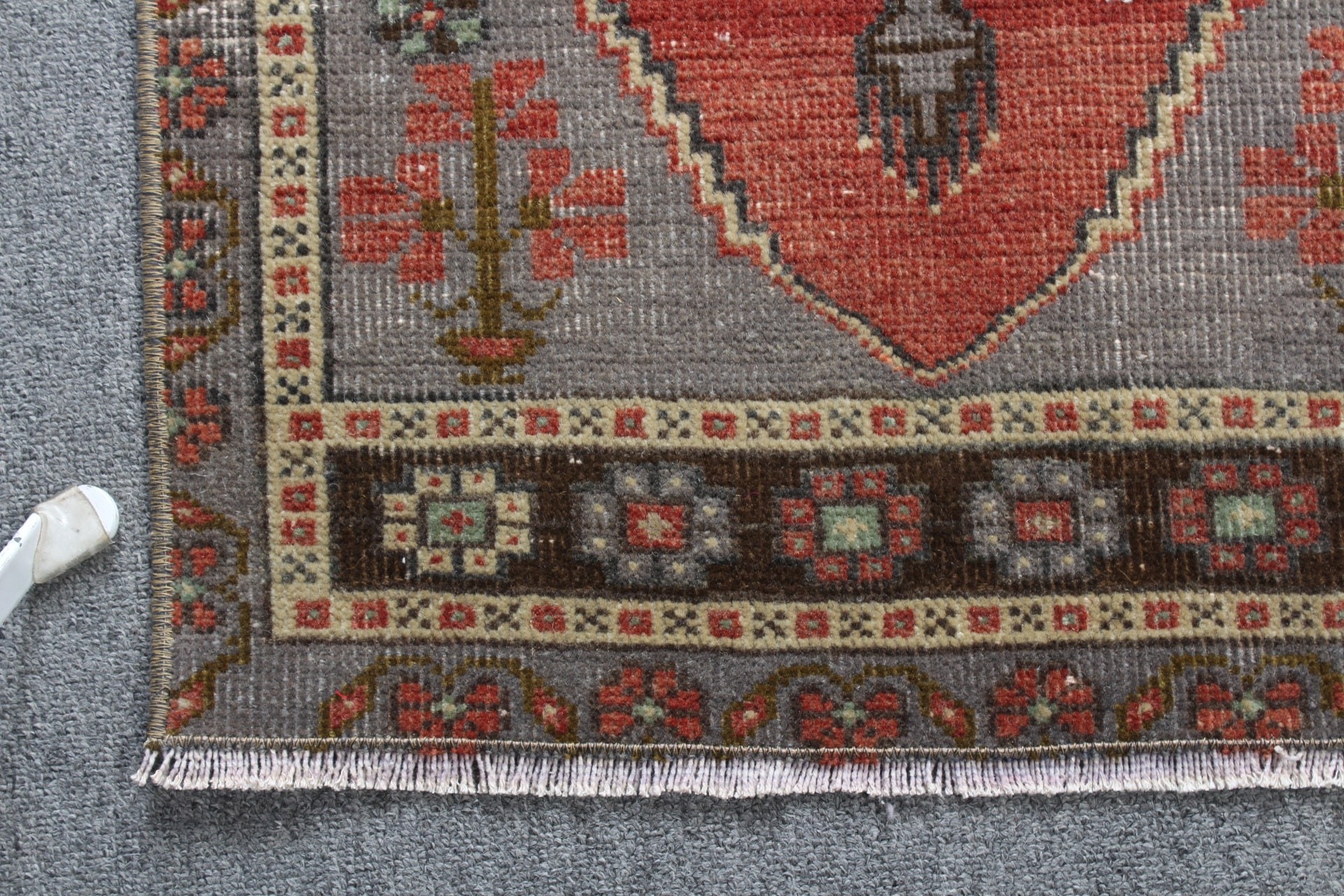 Oushak Halı, Vintage Halı, Çocuk Halısı, Araba Paspas Halıları, Türk Halıları, Eski Halı, Kırmızı Yün Halı, Mutfak Halıları, 1.7x3.4 ft Küçük Halı, Banyo Halıları