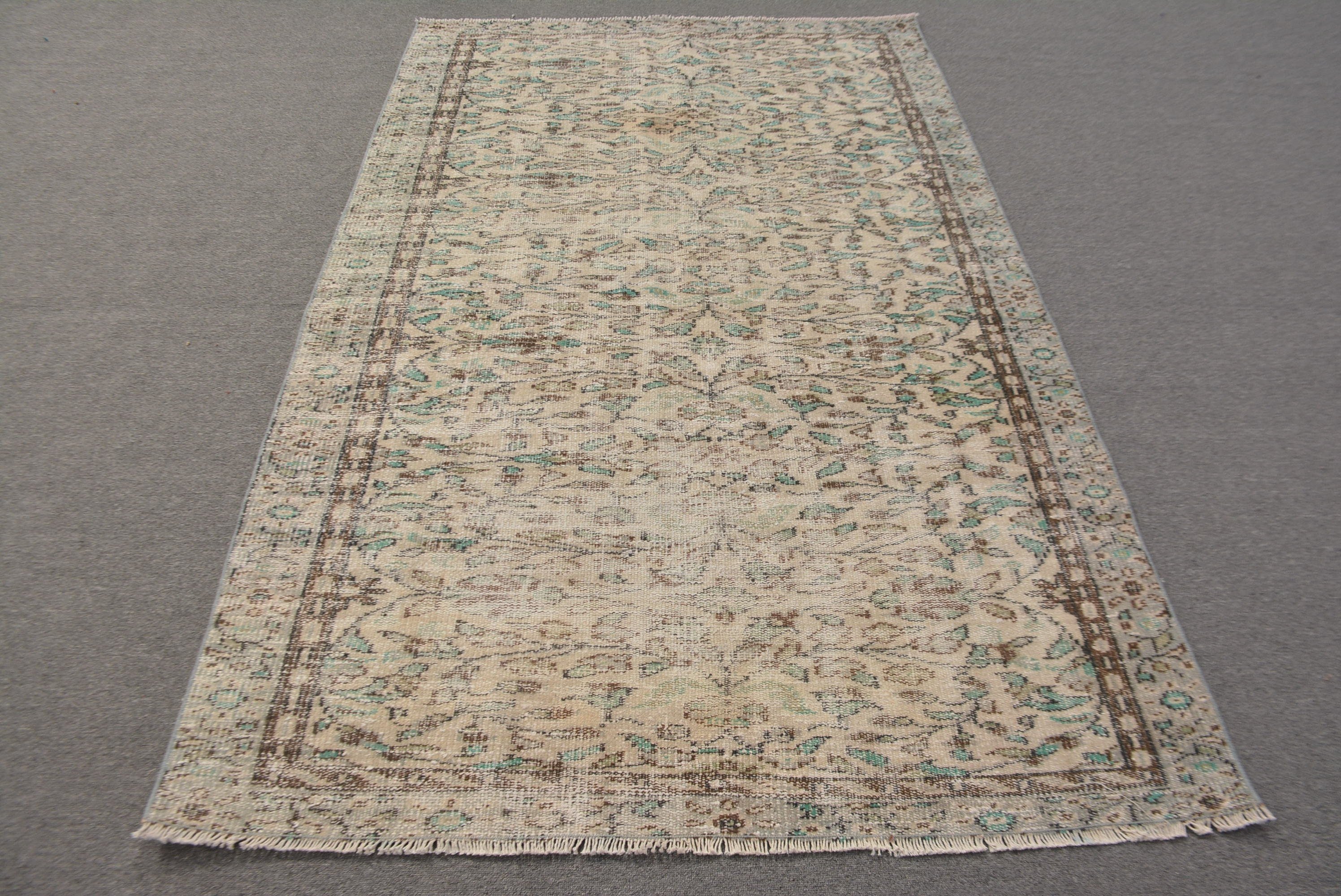 Vintage Rugs, 4.6x7.1 ft Area Rug, Indoor Rug, Retro Rug, Rugs for Dining Room, Bedroom Rug, Kitchen Rug, Moroccan Rugs, Turkish Rug