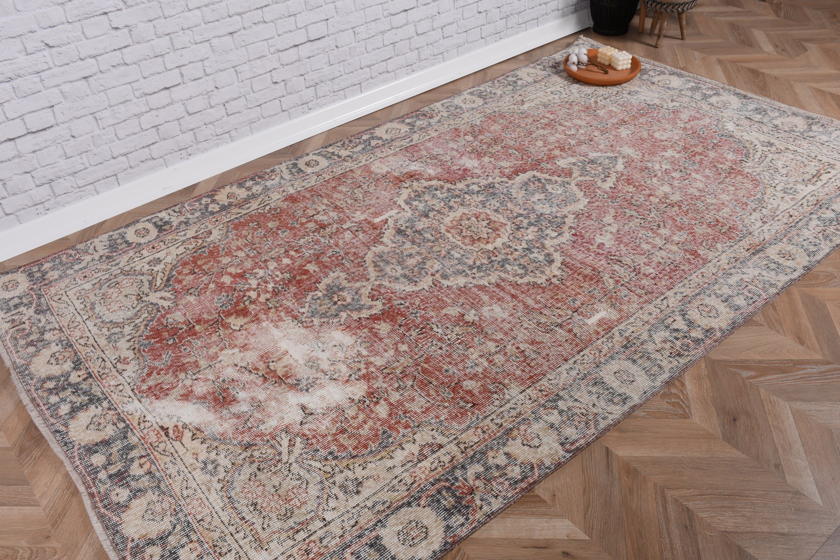 Bedroom Rug, Exotic Rug, Red  4.9x8.3 ft Large Rugs, Vintage Rug, Turkish Rugs, Moroccan Rug, Oriental Rugs, Dining Room Rugs