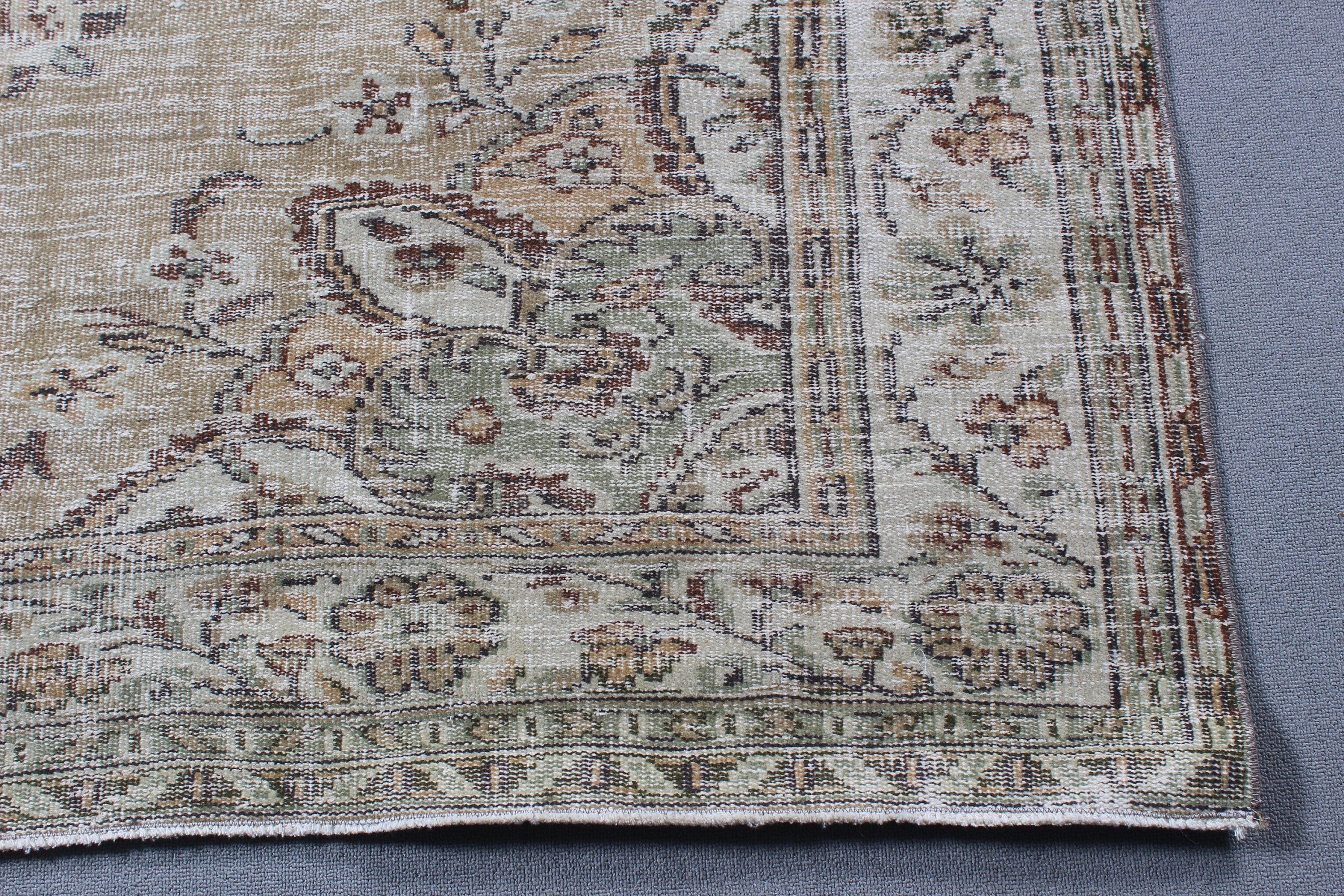 6x9,1 ft Büyük Halı, Türk Halıları, Kahverengi Lüks Halı, Oturma Odası Halısı, Mutfak Halısı, Oushak Halısı, Organik Halılar, Vintage Halılar, Büyük Boho Halıları