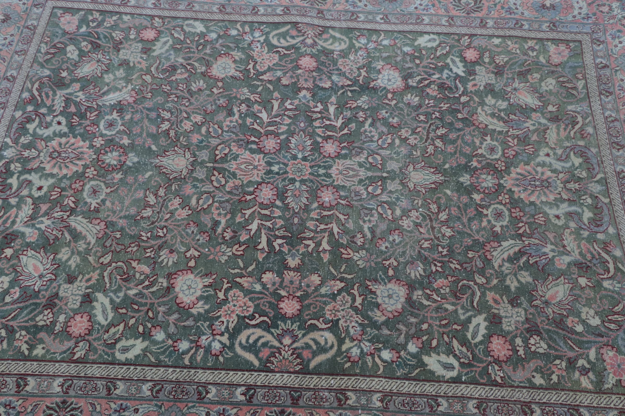 İç Mekan Halıları, Yeşil Fas Halısı, Türk Halısı, 5,3x7,2 ft Alan Halısı, Vintage Halı, Oryantal Halılar, Fas Halısı, İç Mekan Halıları, Yer Halısı