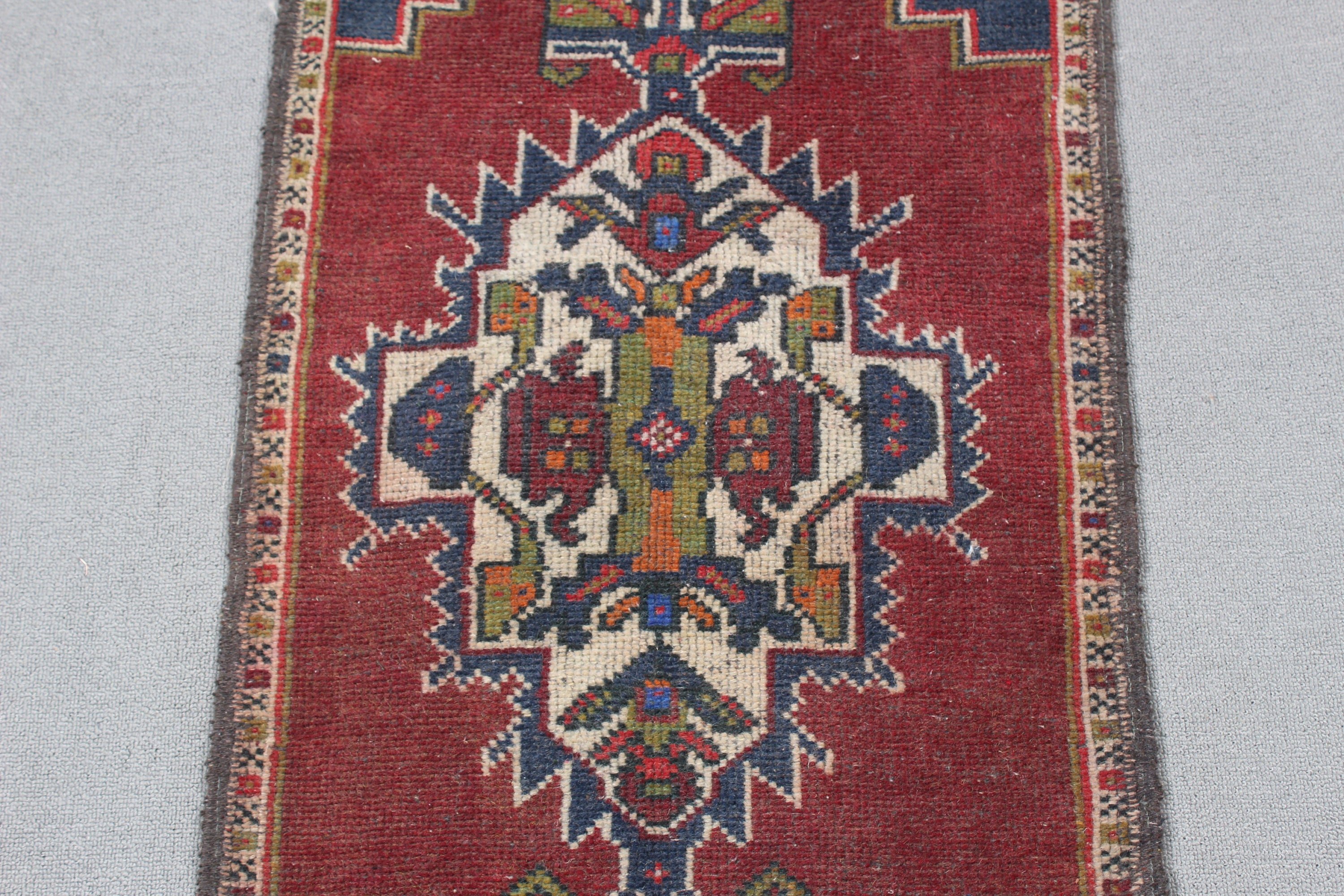 Türk Halıları, Vintage Halılar, Duvara Asılı Halılar, Mor 1.8x3.7 ft Küçük Halılar, Anadolu Halısı, Yer Halıları, Küçük Boho Halıları