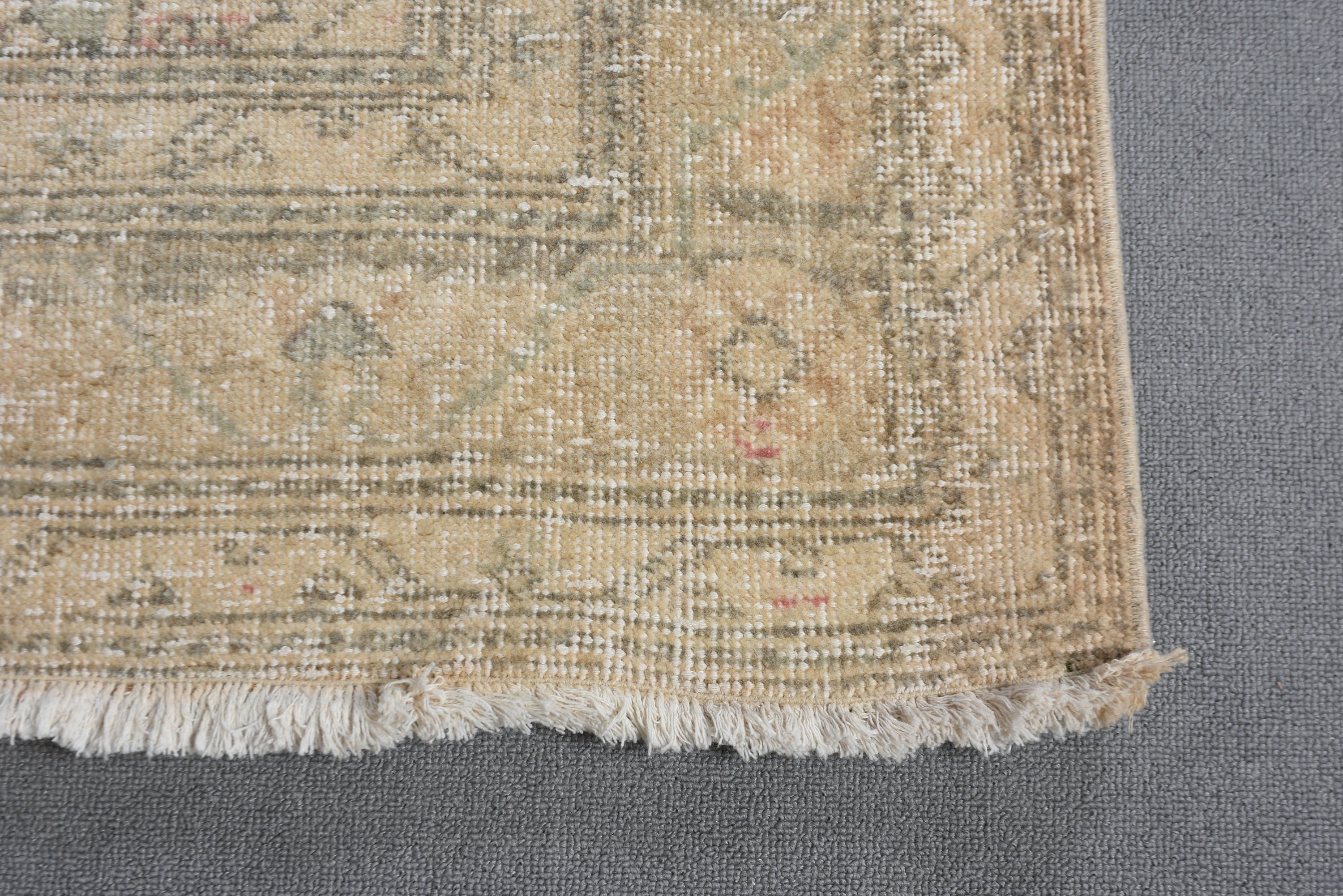 Turkish Rugs, Rugs for Vintage Runner, Hallway Rugs, Oriental Rugs, Luxury Rug, Beige Cool Rugs, Vintage Rugs, 4.8x12.7 ft Runner Rugs