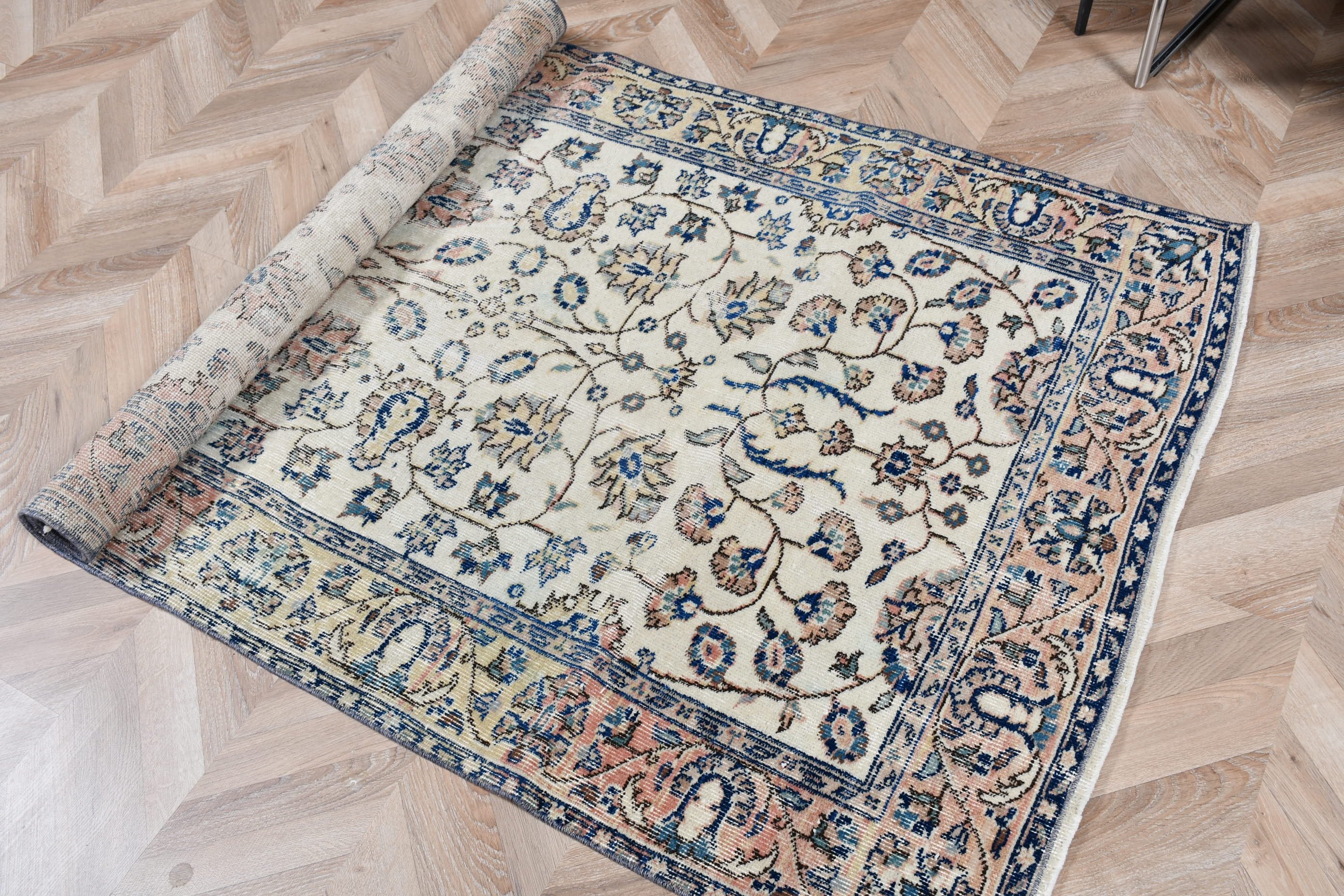 3.6x6.8 ft Area Rug, Rugs for Bedroom, Indoor Rug, Kitchen Rug, Turkish Rugs, Eclectic Rugs, Bedroom Rugs, Beige Antique Rugs, Vintage Rug