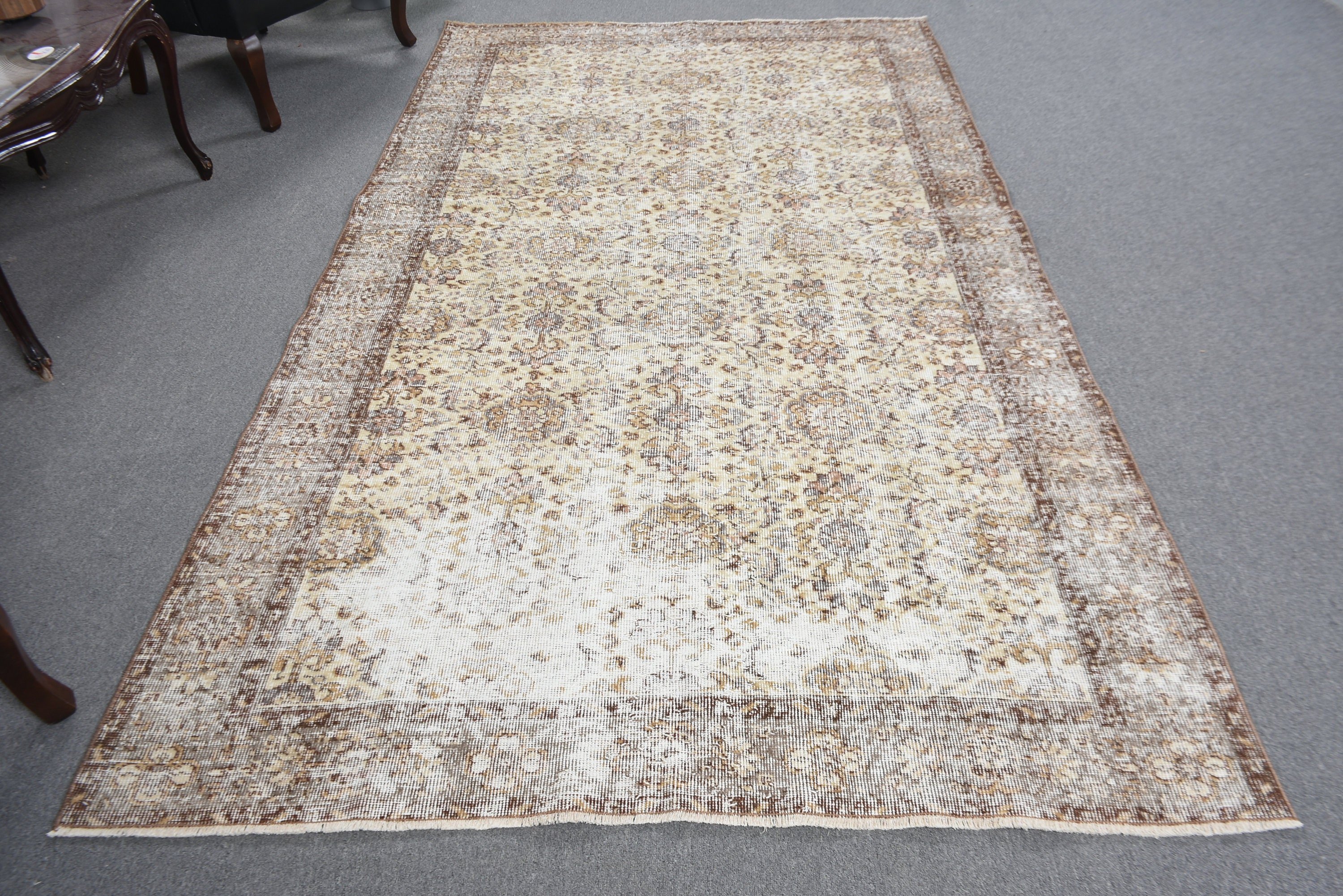 Flatweave Rugs, Beige Wool Rug, Bedroom Rug, Turkish Rugs, Dining Room Rug, Aesthetic Rug, 5.2x9.2 ft Large Rug, Vintage Rug, Neutral Rug