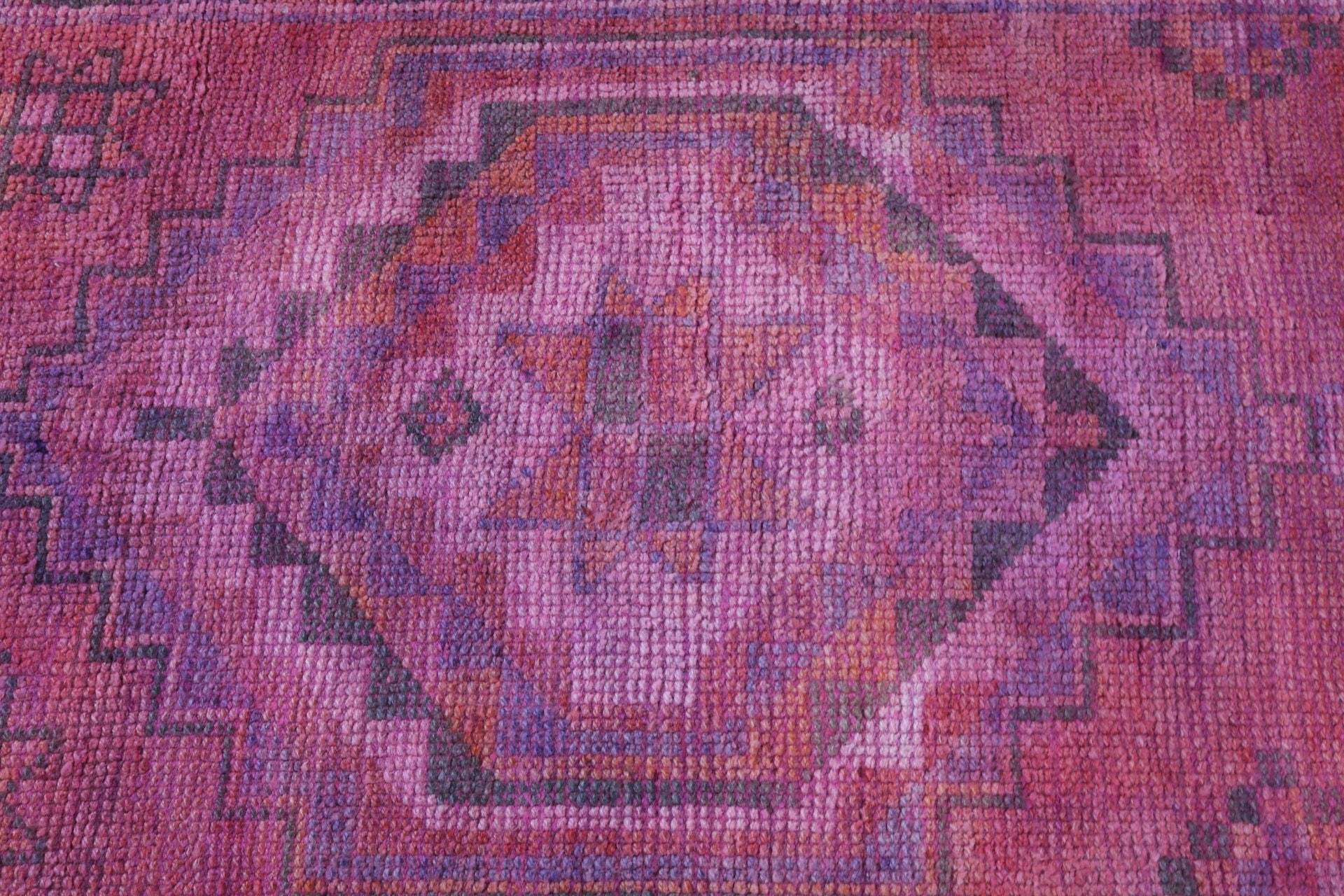 2.7x12.8 ft Runner Rugs, Stair Rug, Floor Rugs, Turkish Rugs, Kitchen Rugs, Rugs for Runner, Vintage Rugs, Pink Wool Rugs