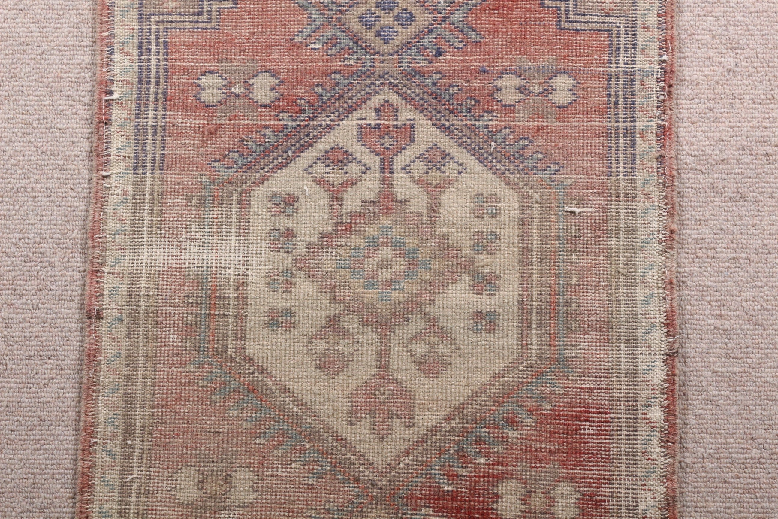 Araba Paspas Halısı, Mutfak Halısı, Kapı Paspası Halıları, 1.6x3 ft Küçük Halı, Türk Halısı, Kahverengi Oushak Halısı, Kapı Paspas Halısı, Vintage Halı, Ev Dekor Halıları