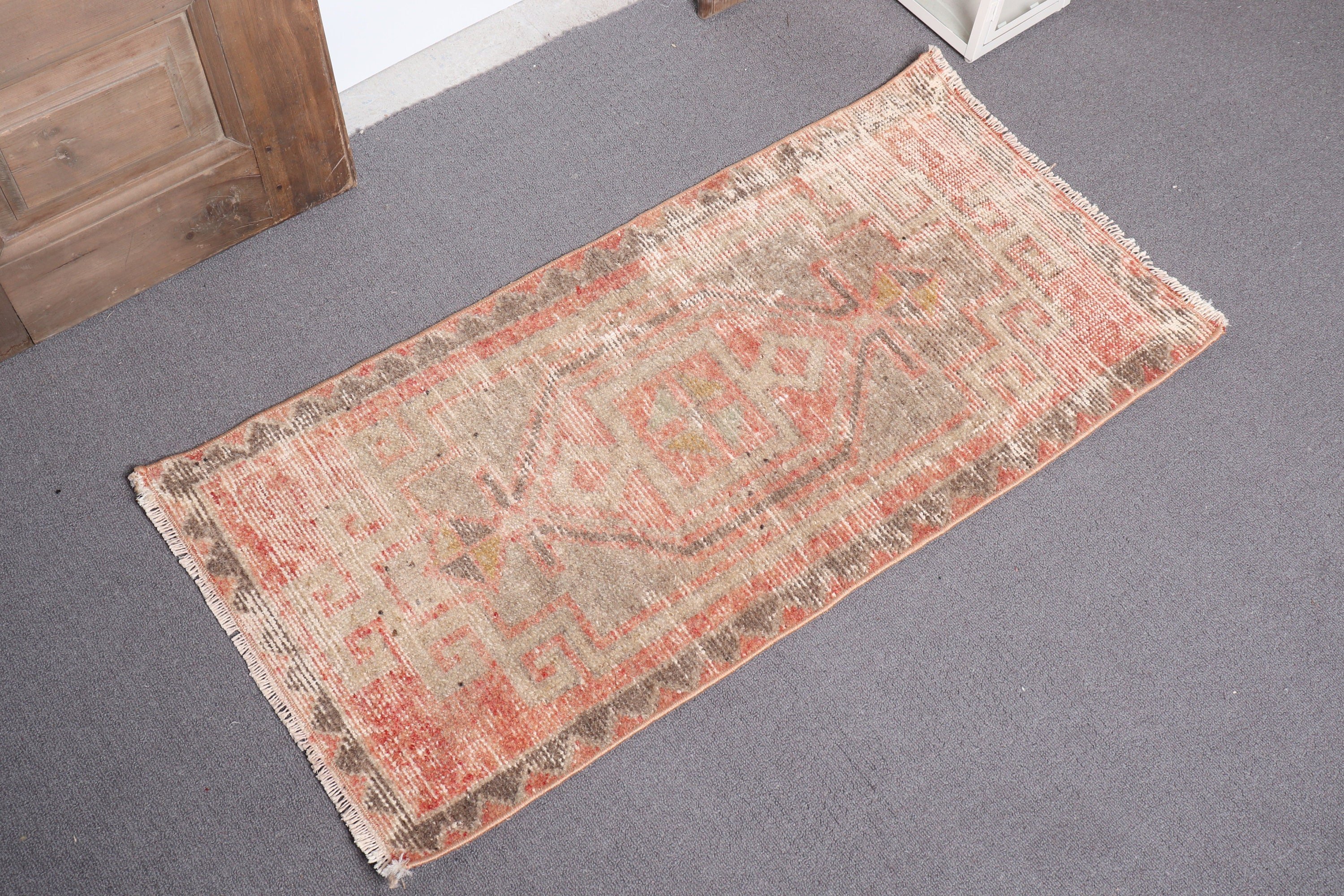 1.5x3.1 ft Küçük Halılar, Turuncu Fas Halısı, Duvara Asılı Halılar, Ev Dekorasyonu Halısı, Mutfak Halıları, Araba Paspas Halıları, Vintage Halı, Türk Halısı