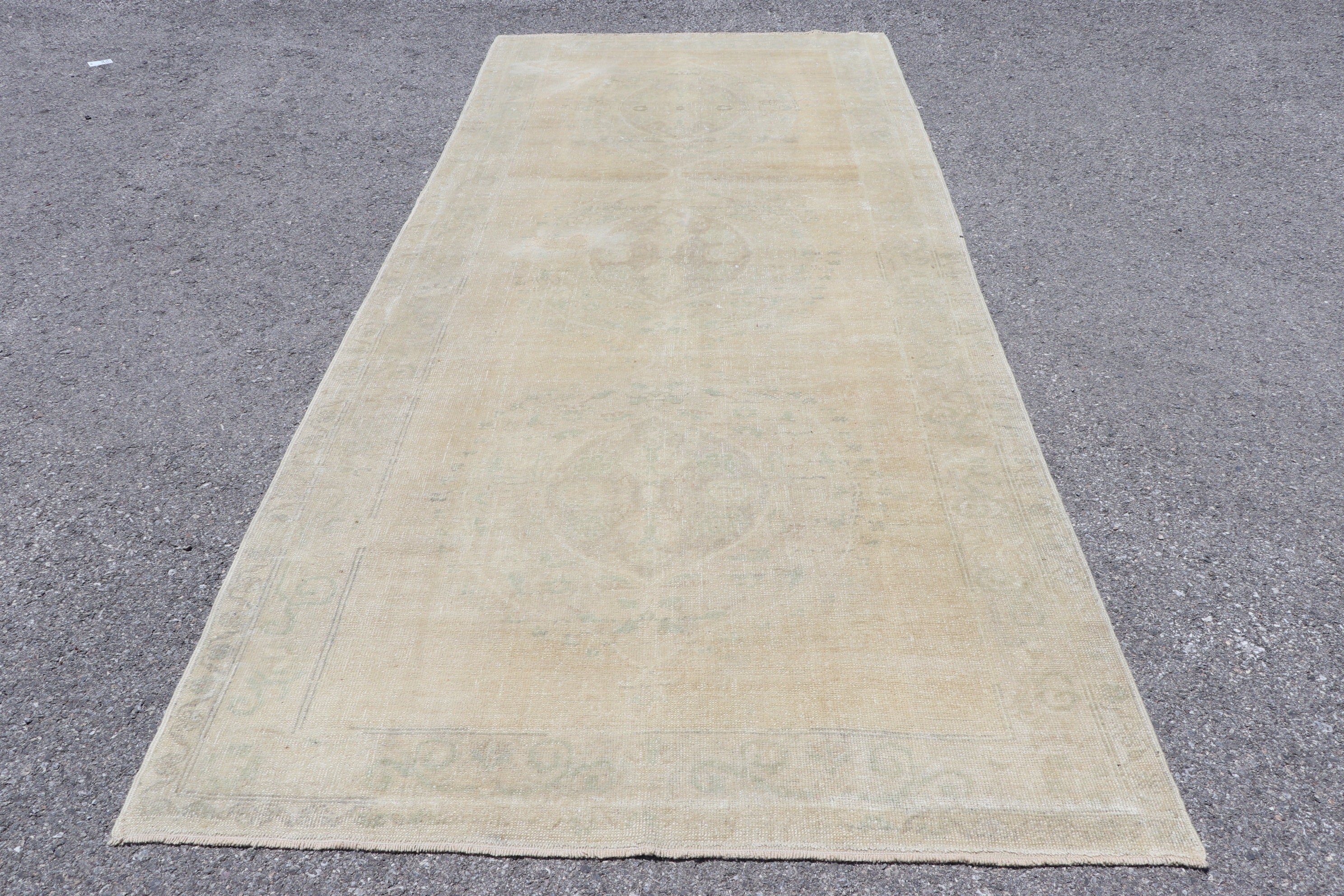 Bedroom Rug, Salon Rug, 4.8x11.1 ft Large Rugs, Vintage Rug, Beige Anatolian Rug, Oriental Rug, Turkish Rug, Dining Room Rug, Retro Rug