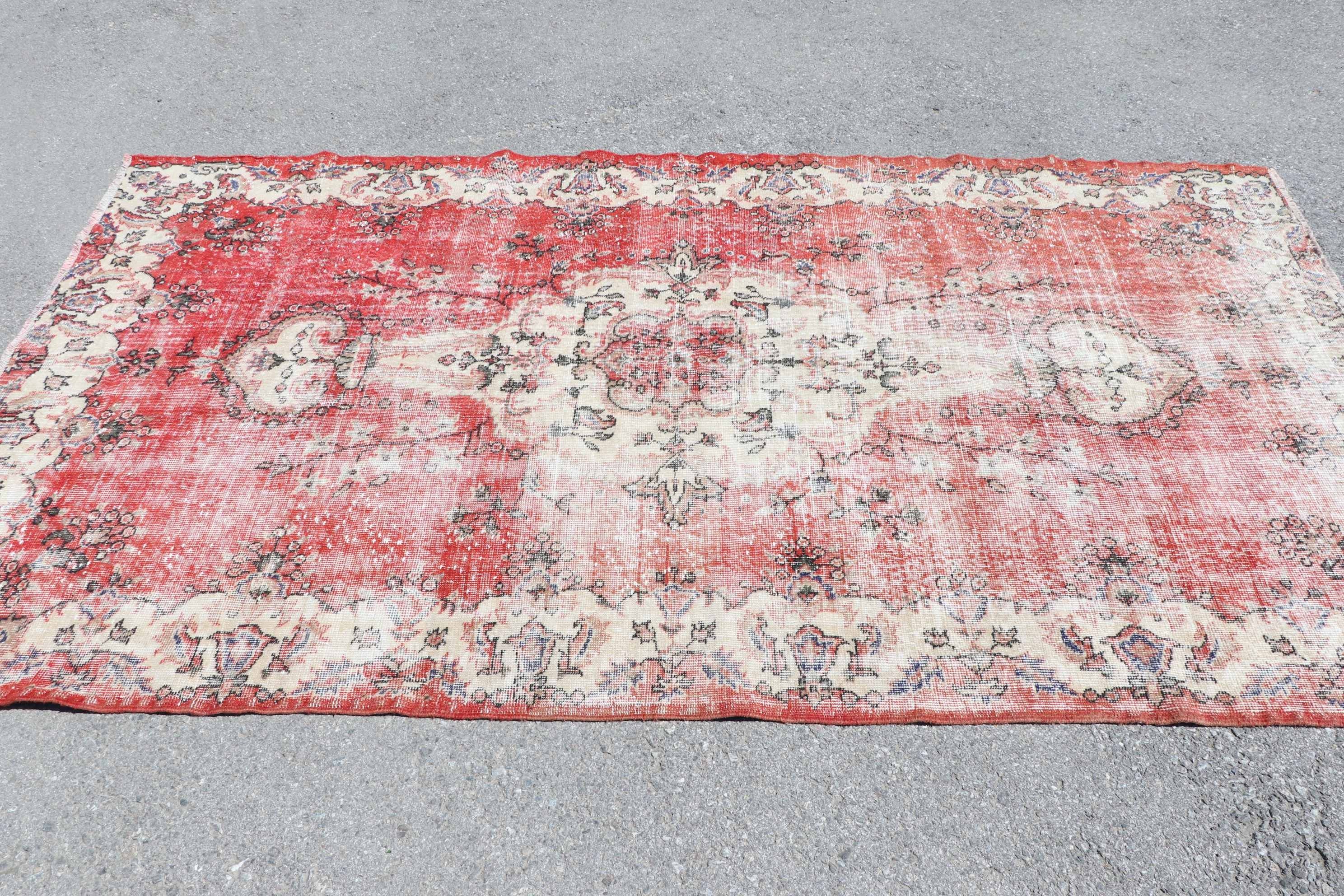 Turkish Rug, Home Decor Rugs, Kitchen Rugs, Bedroom Rug, 5.2x9.4 ft Large Rug, Vintage Rug, Dining Room Rug, Beige Moroccan Rug, Bright Rug