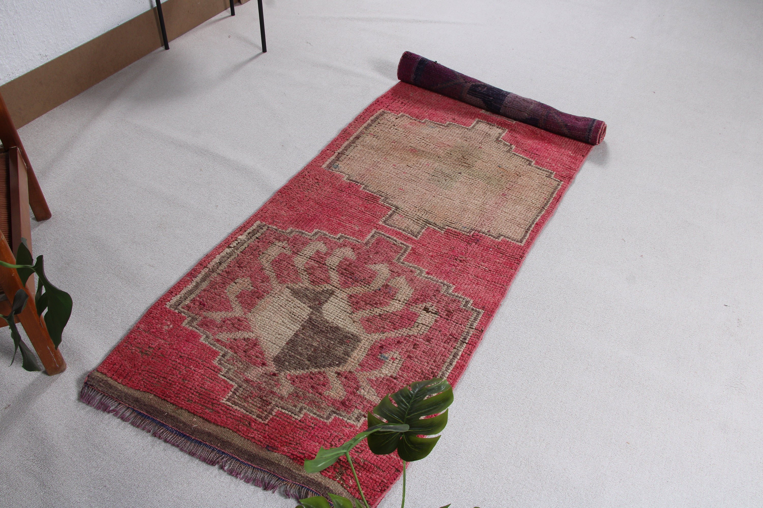 Vintage Halılar, Türk Halıları, Pembe Yün Halılar, Koridor Halısı, 2,8x8,3 ft Yolluk Halıları, Boho Halısı, Nötr Halılar, El Dokuma Halılar, Uzun Yolluk Halıları