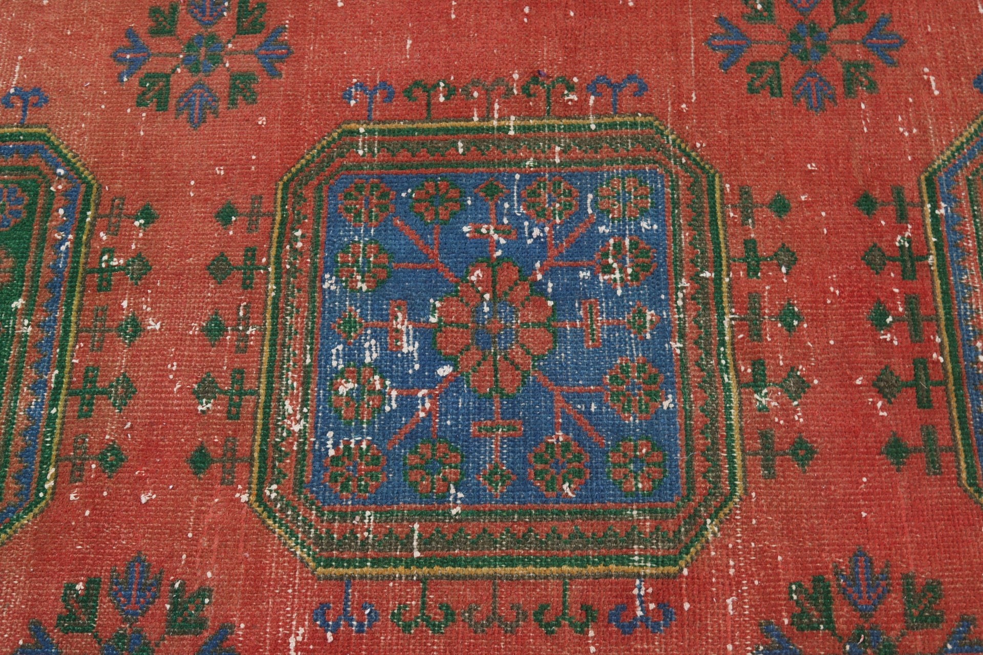 Antika Halı, Oushak Halıları, Vintage Halılar, Merdiven Halıları, Türk Halıları, Kırmızı Soğuk Halılar, 3.1x11.5 ft Yolluk Halıları, Mutfak Halıları, Merdiven Halıları