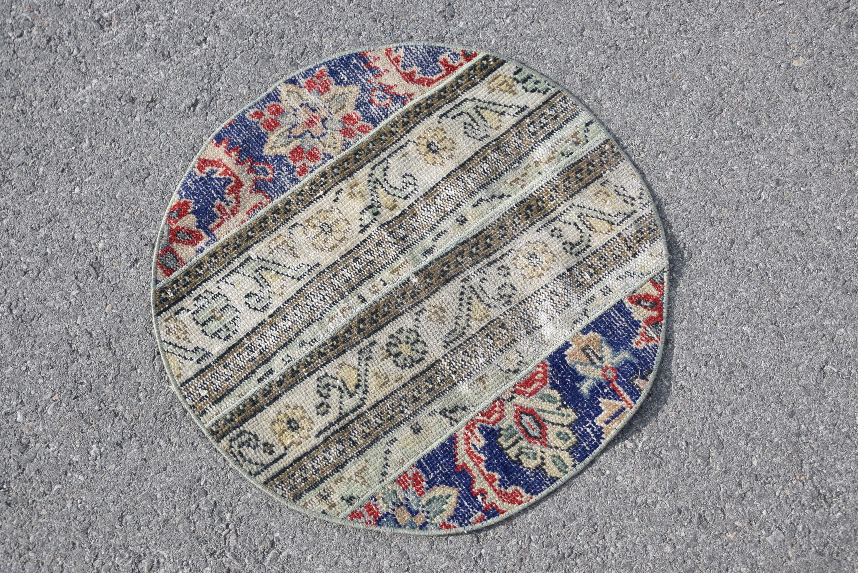 Yer Halısı, Araba Paspas Halısı, Yurt Halıları, 2,3x2,3 ft Küçük Halı, Yün Halı, Vintage Halı, Türk Halısı, Banyo Halıları, Mutfak Halısı, Mavi Yün Halılar