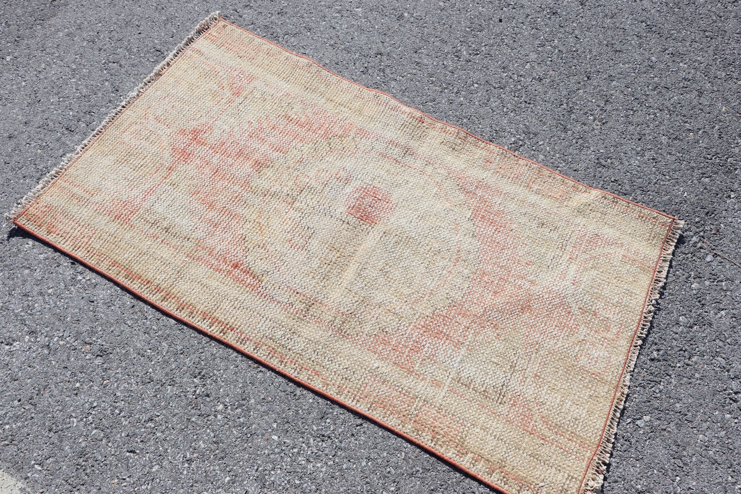 Bathroom Rugs, Beige Home Decor Rug, Moroccan Rug, 2.4x4.2 ft Small Rug, Turkish Rug, Car Mat Rug, Turkey Rug, Vintage Rug, Home Decor Rug