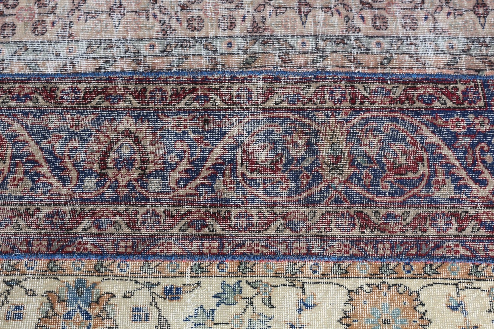 Oushak Rug, Rugs for Wall Hanging, Vintage Rug, Turkish Rugs, Blue Cool Rug, 2.9x5 ft Small Rug, Old Rug, Kitchen Rug, Wool Rug, Bath Rug