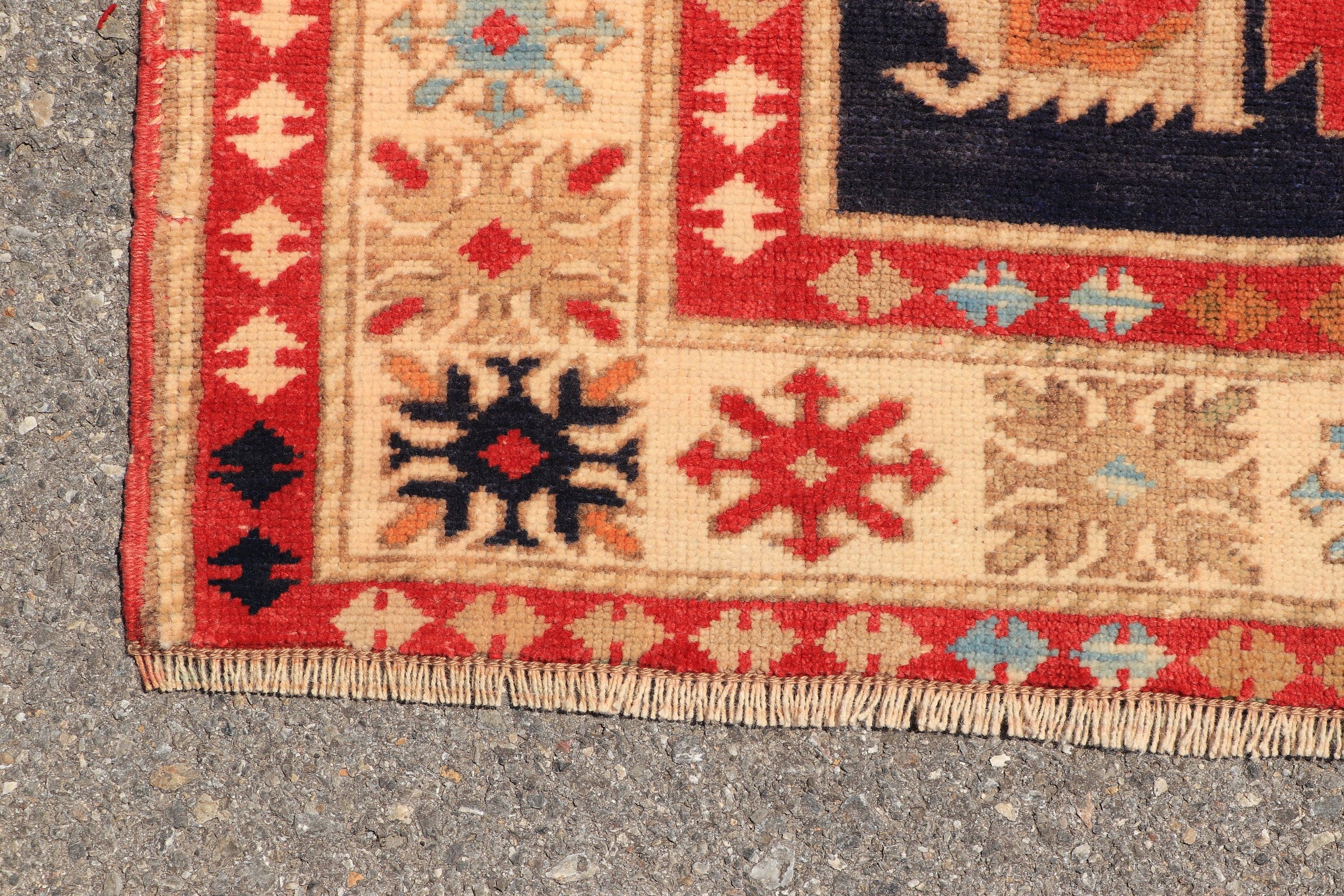 Nursery Rug, Vintage Rug, Rugs for Living Room, 4.3x6 ft Area Rug, Kitchen Rugs, Cool Rug, Turkish Rug, Beige Floor Rugs