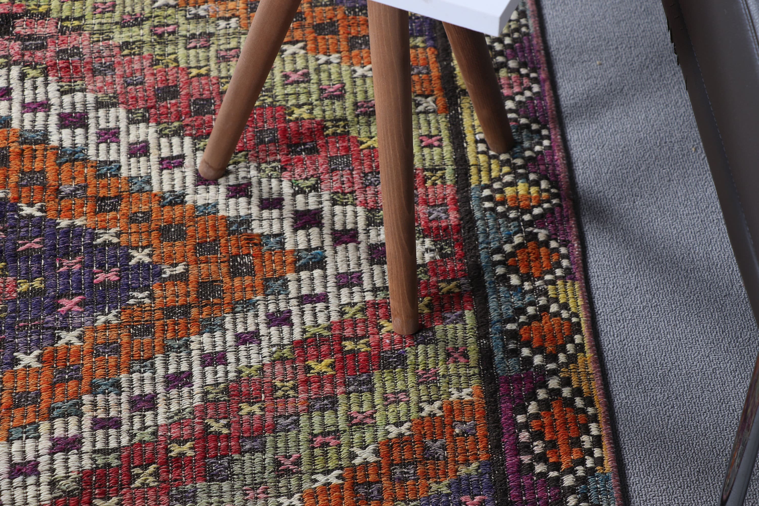 Kilim, Oushak Halıları, Eskitilmiş Halı, Oryantal Halılar, Yatak Odası Halısı, Salon Halısı, Yeşil Yün Halıları, Türk Halısı, 5.4x8.6 ft Büyük Halı, Vintage Halı