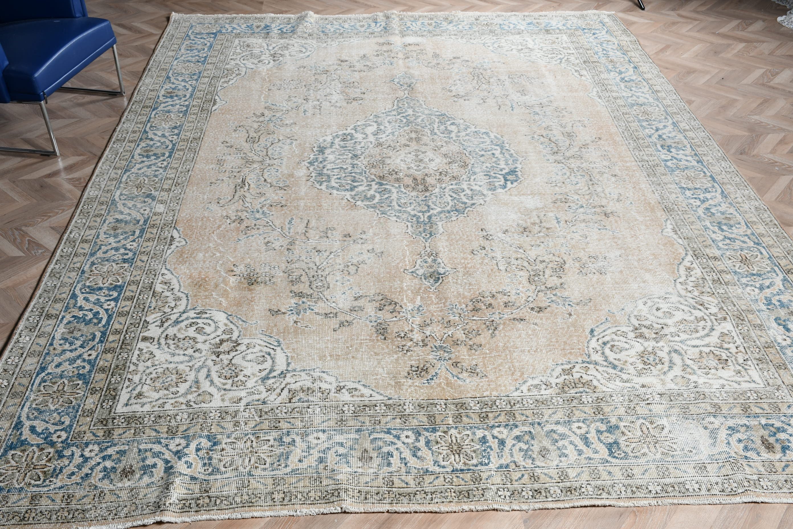 Bedroom Rugs, Nomadic Rugs, Salon Rug, Vintage Rug, Brown Anatolian Rug, Turkish Rug, Dining Room Rug, 9.1x12.4 ft Oversize Rugs, Floor Rug