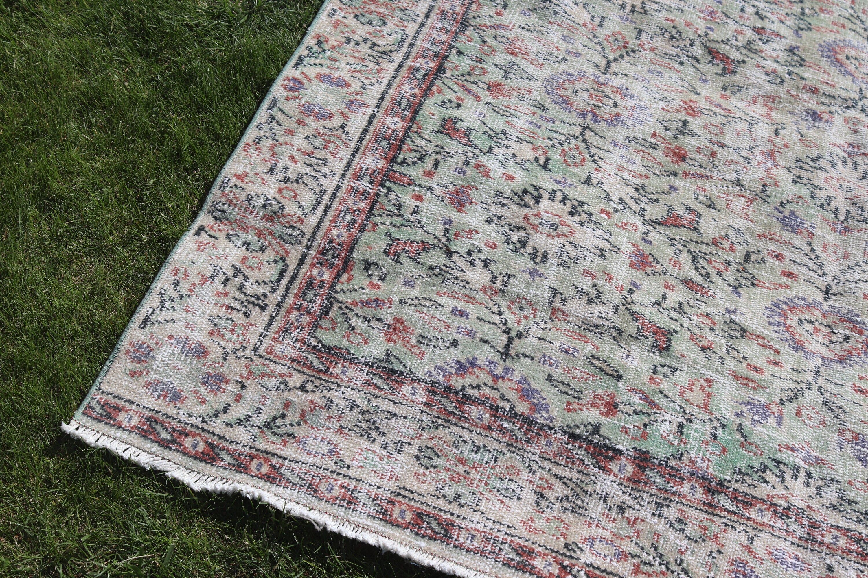 Büyük Oushak için Halılar, Yeşil Lüks Halılar, Antika Halılar, Türk Halıları, Yemek Odası Halıları, Vintage Halı, Yatak Odası Halıları, 5,5x9,7 ft Büyük Halılar