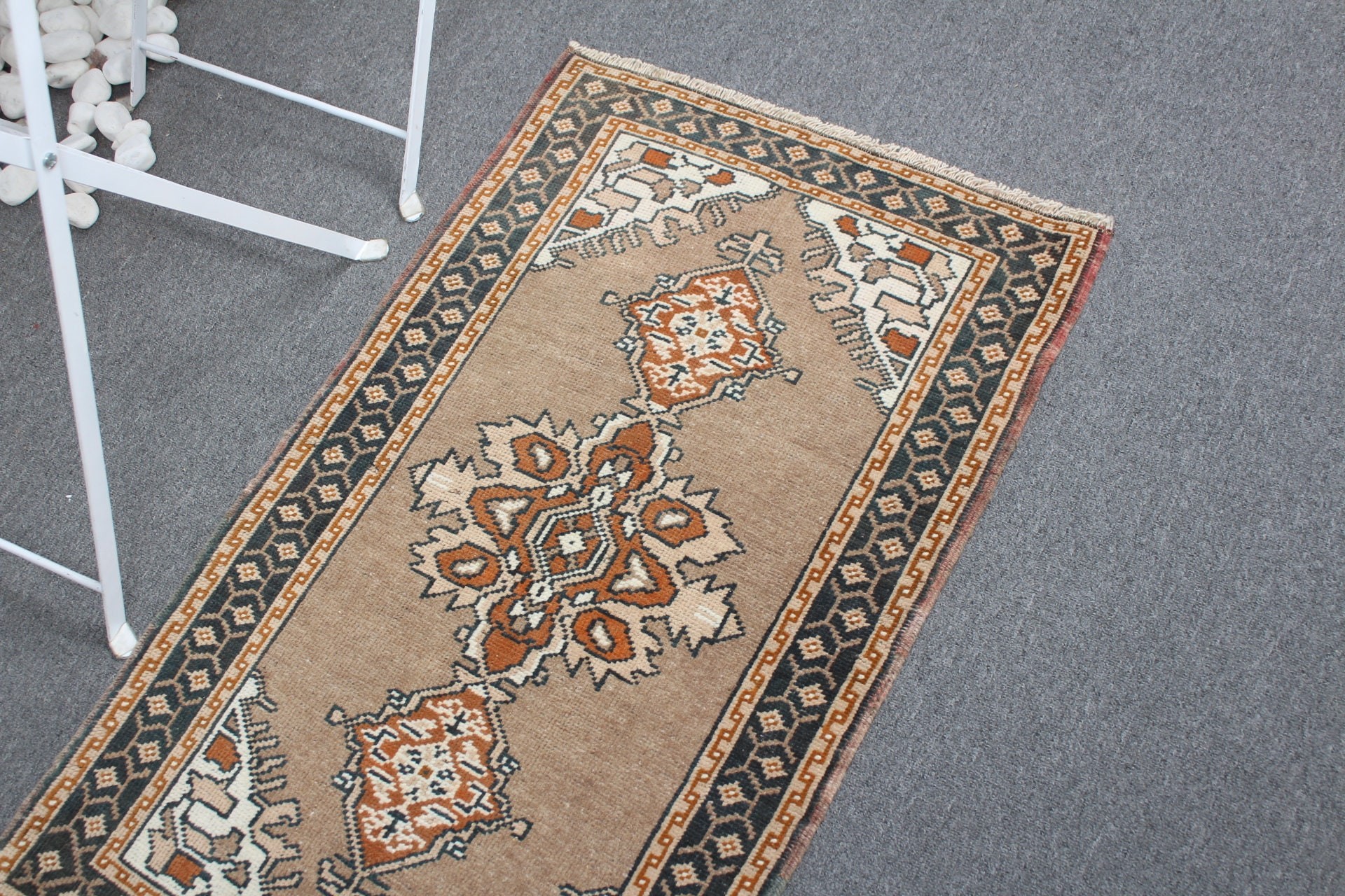 Bedroom Rugs, Home Decor Rugs, Brown Home Decor Rug, Door Mat Rugs, 1.9x3.1 ft Small Rugs, Vintage Rugs, Turkish Rugs