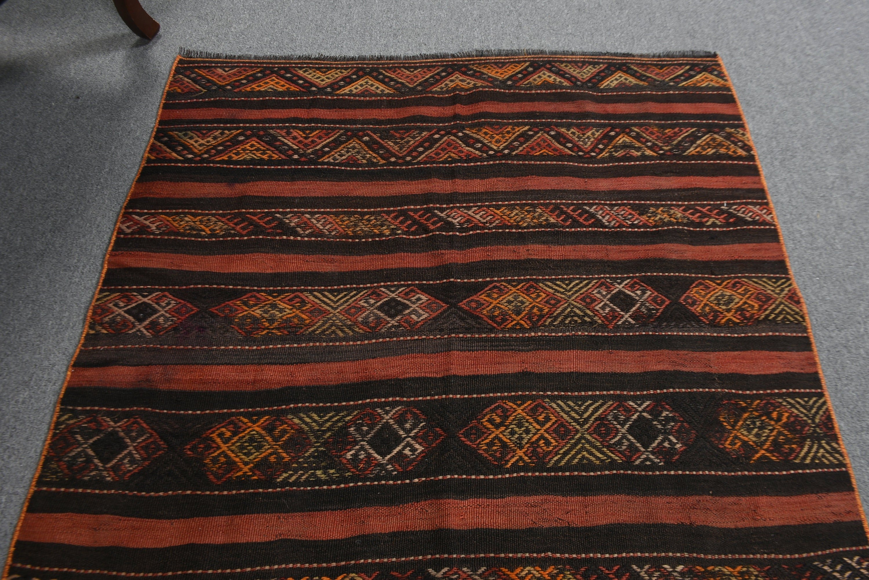 Vintage Halılar, Yer Halısı, Kırmızı Lüks Halı, El Dokuma Halı, 3,5x8 ft Alan Halısı, Kilim, Mutfak Halısı, Türk Halıları, Aztek Halısı, Oturma Odası Halıları