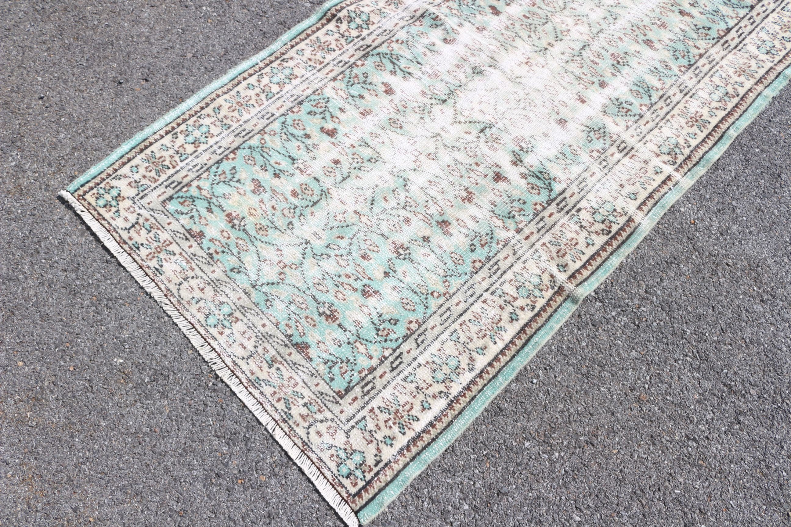 Entry Rug, Turkish Rugs, Nursery Rug, Beige Home Decor Rugs, Kitchen Rug, Bohemian Rug, Vintage Rug, Antique Rugs, 3.1x6.6 ft Accent Rugs