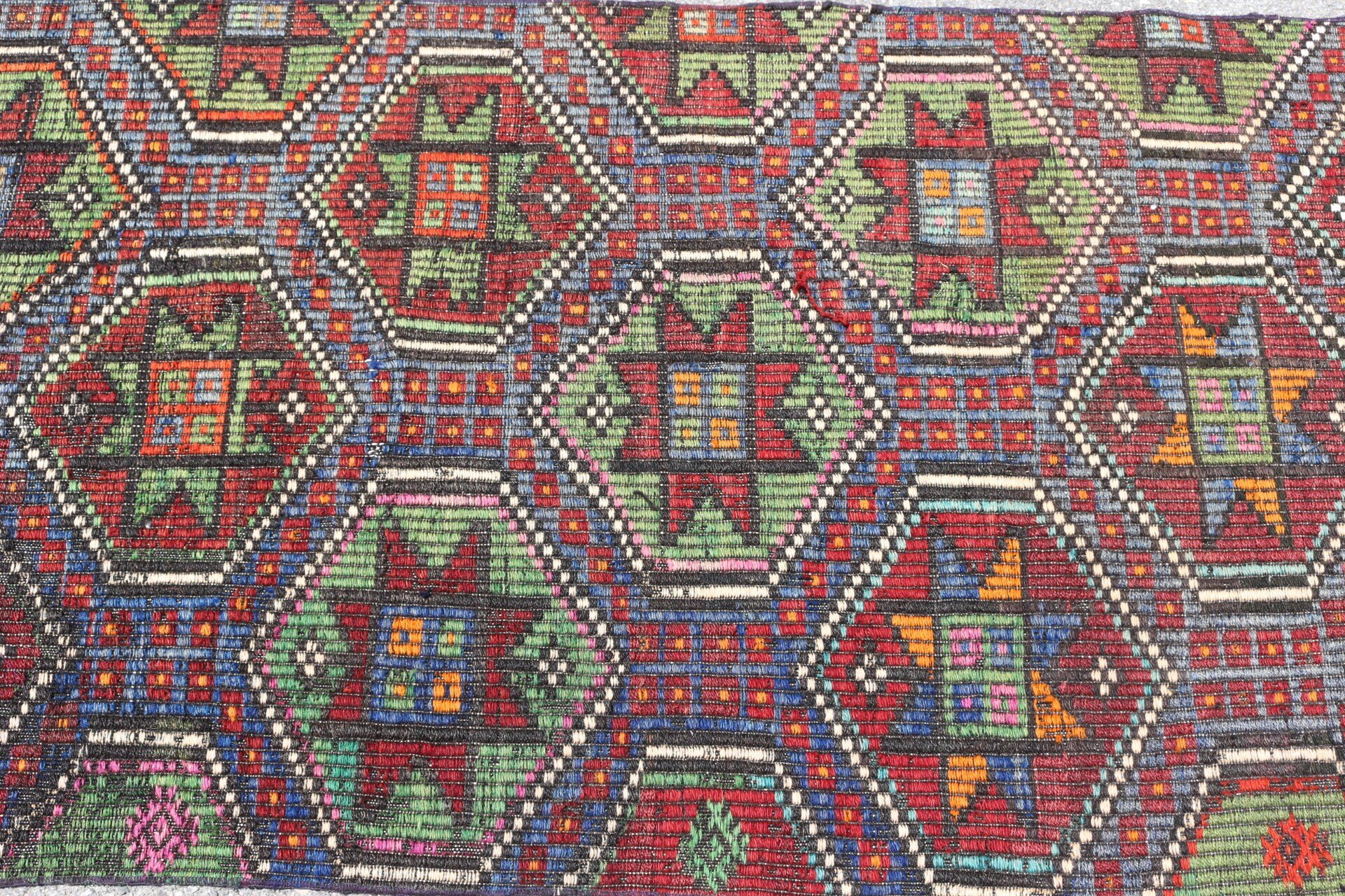 Kilim, Mutfak Halısı, Yün Halı, Oushak Halısı, Kahverengi Oushak Halısı, Türk Halısı, Yatak Odası Halısı, Vintage Halı, Doğal Halılar, 2,9x5,2 ft Accent Halı