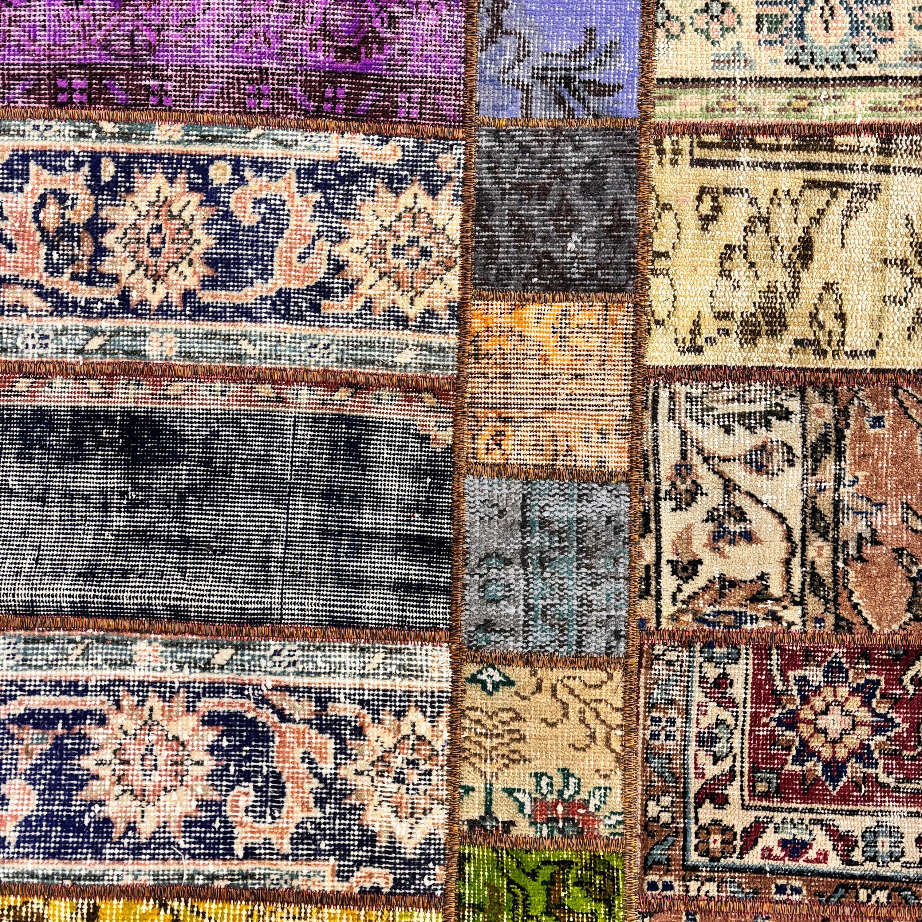 Oushak Halıları, Dış Mekan Halısı, Yeşil Oushak Halıları, Boho Alan Halıları, 3,7x8,6 ft Alan Halıları, Çocuk Halıları, Vintage Halı, Havalı Halılar, Türk Halıları