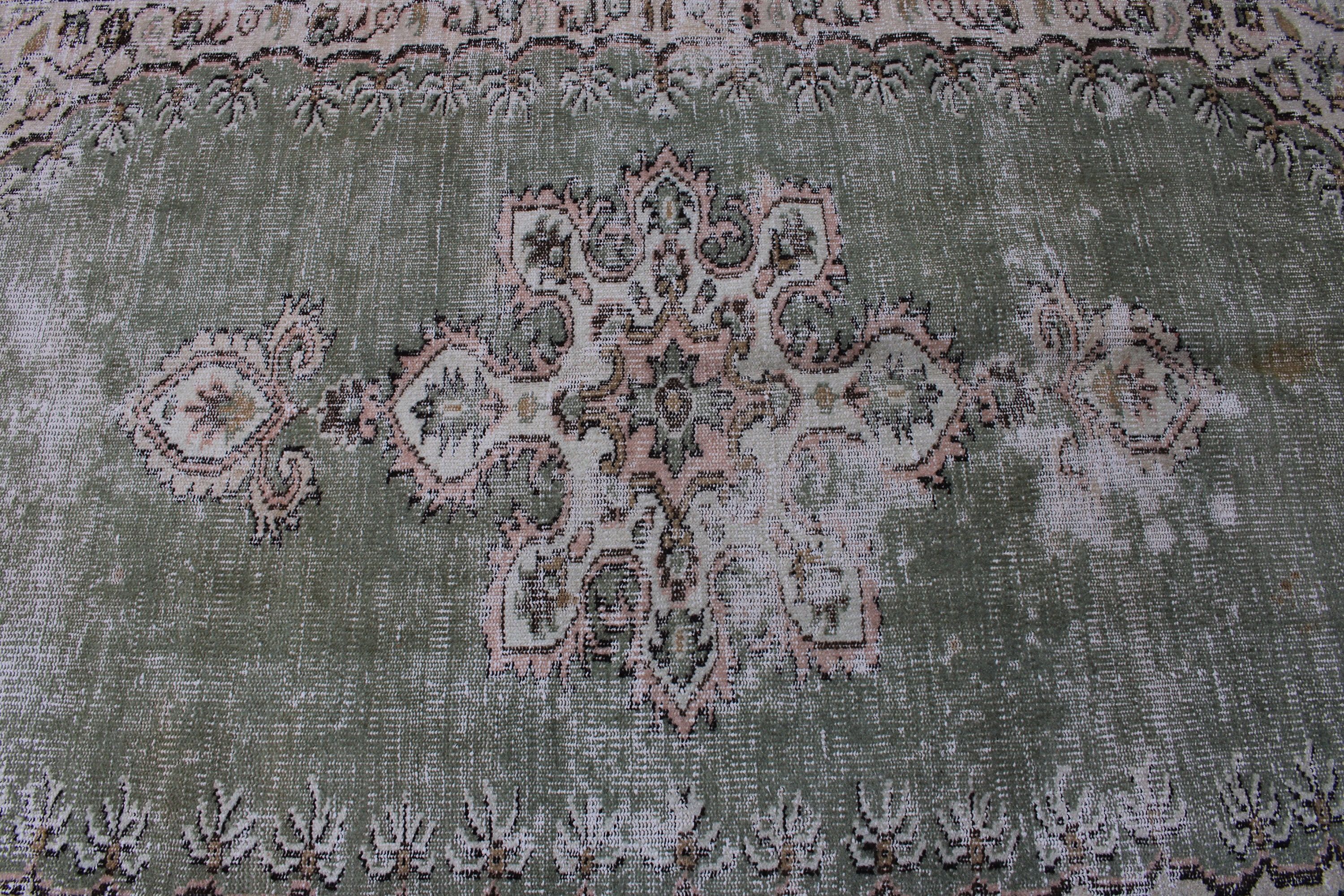 Büyük Oushak Halı, Büyük Oushak için Halılar, Yatak Odası Halısı, Vintage Halılar, Oushak Halıları, Türk Halıları, Kahverengi 5.6x8.7 ft Büyük Halılar